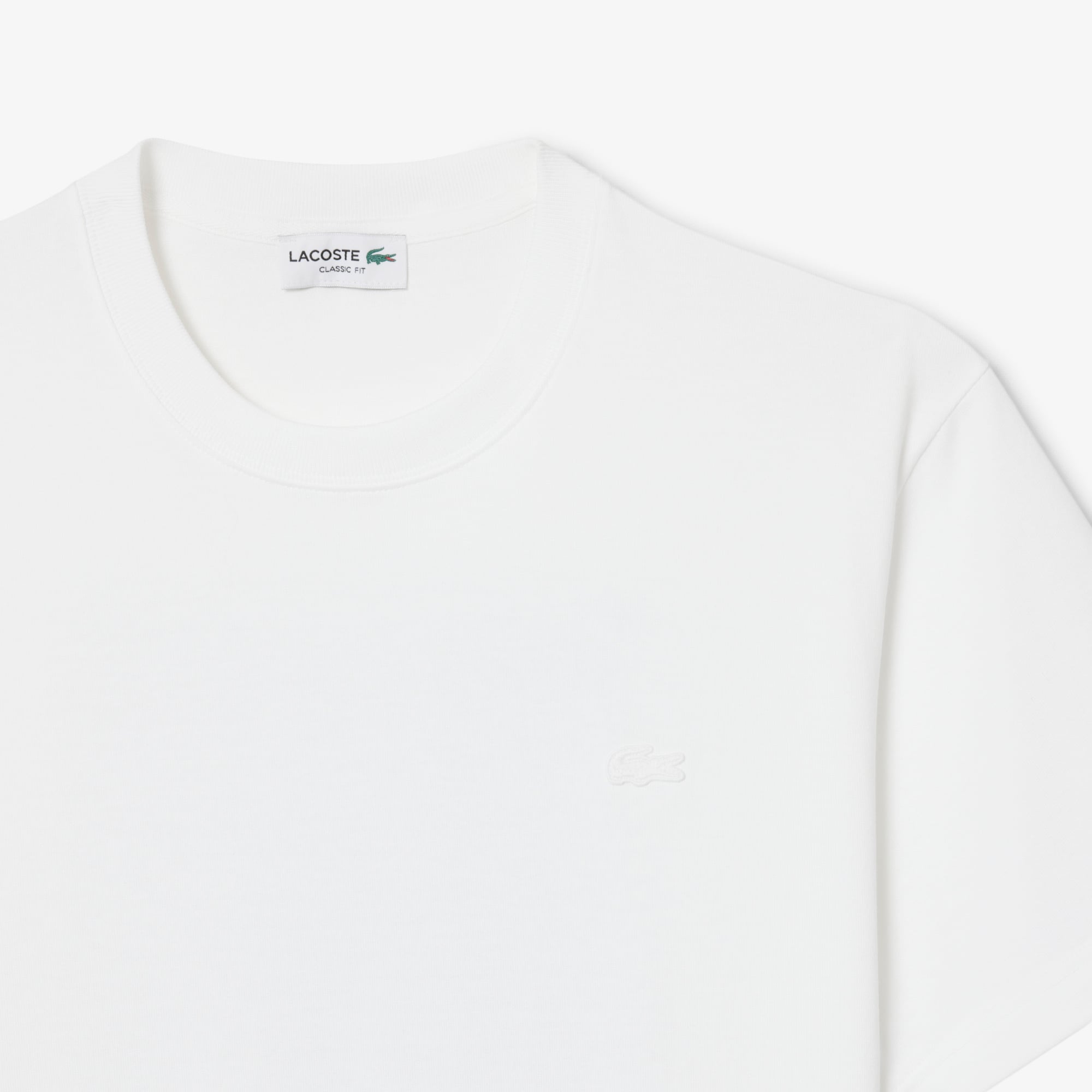 Áo Thun Lacoste Nam Dáng Cổ Điển Chất Liệu Jersey In Hình