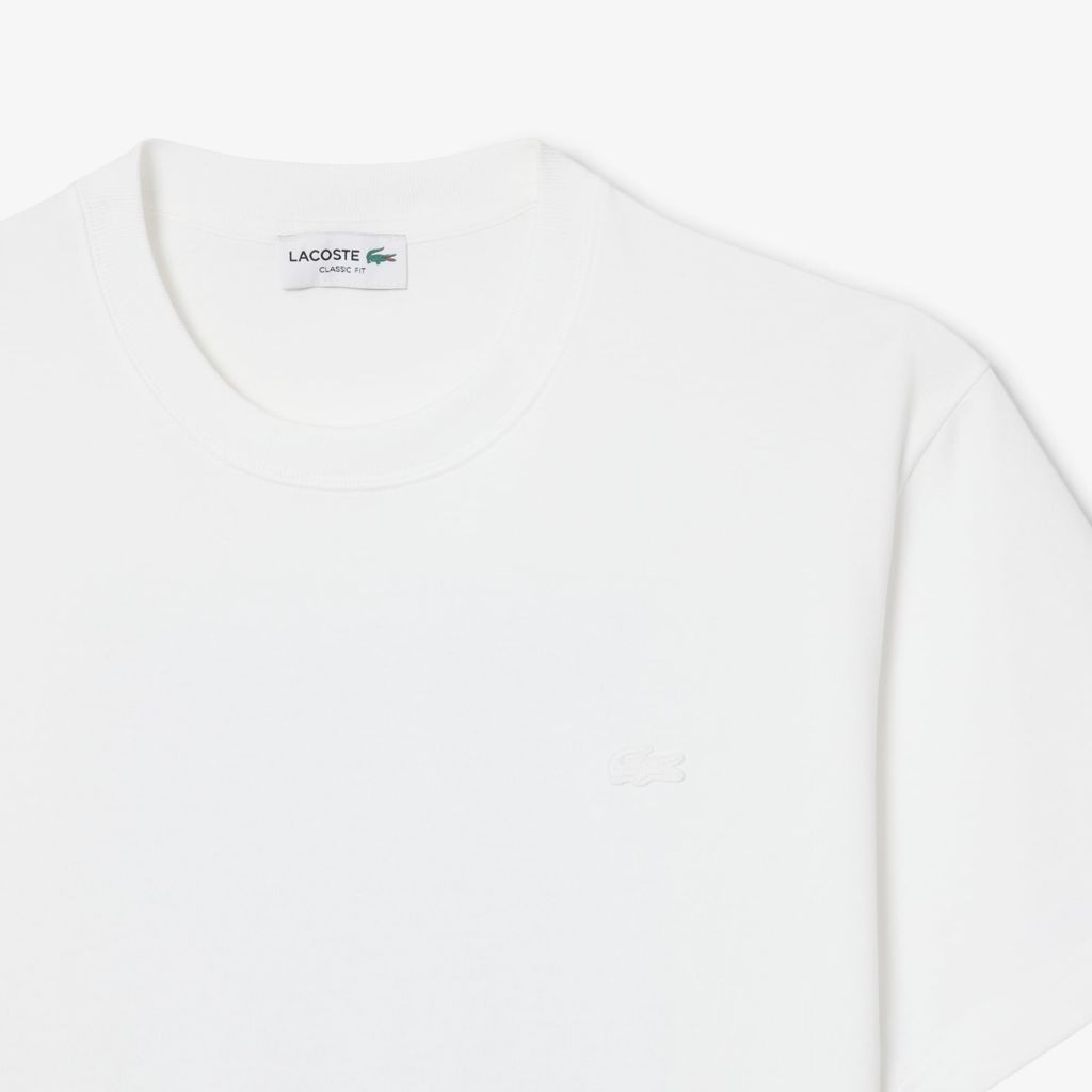 Áo Thun Lacoste Nam Dáng Cổ Điển Chất Liệu Jersey In Hình