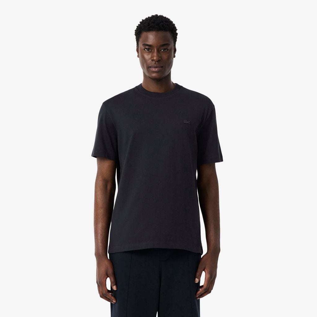 Áo Thun Lacoste Nam Dáng Cổ Điển Chất Liệu Jersey In Hình