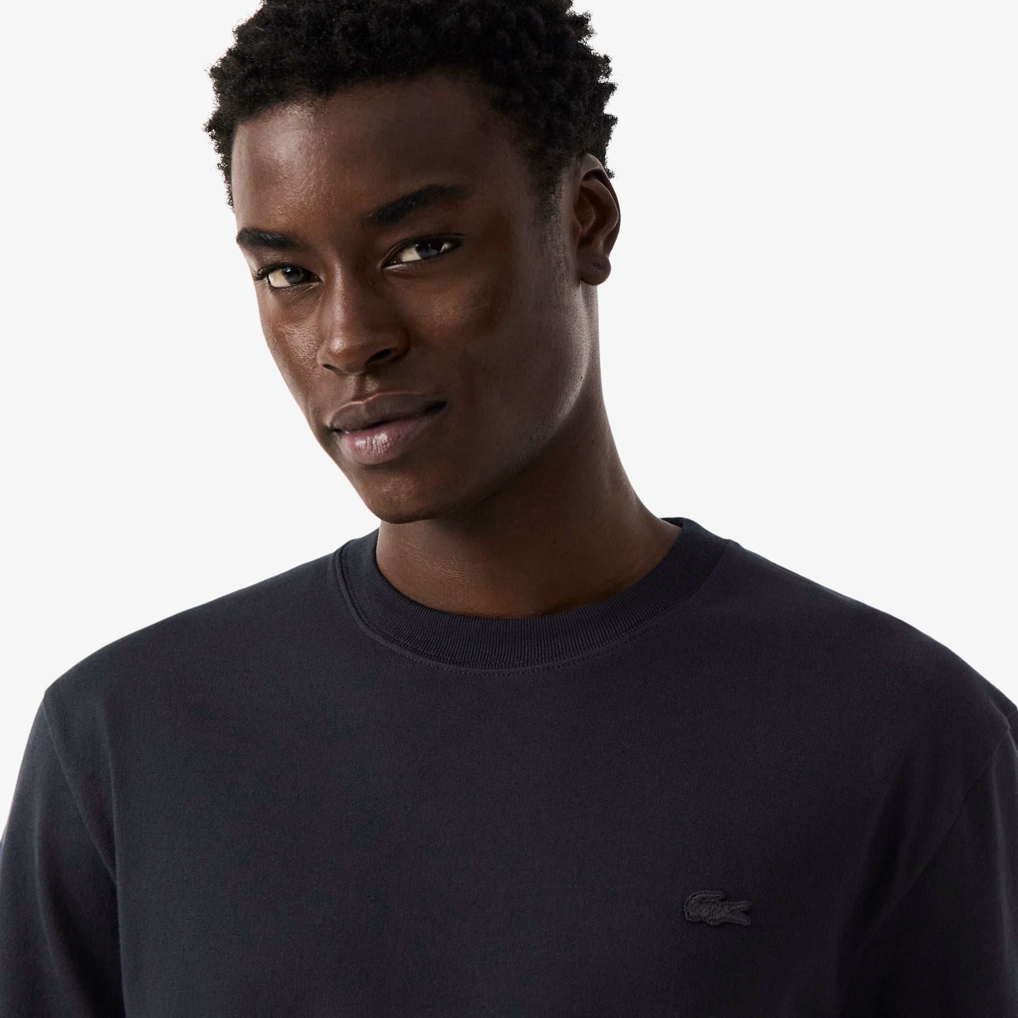 Áo Thun Lacoste Nam Dáng Cổ Điển Chất Liệu Jersey In Hình