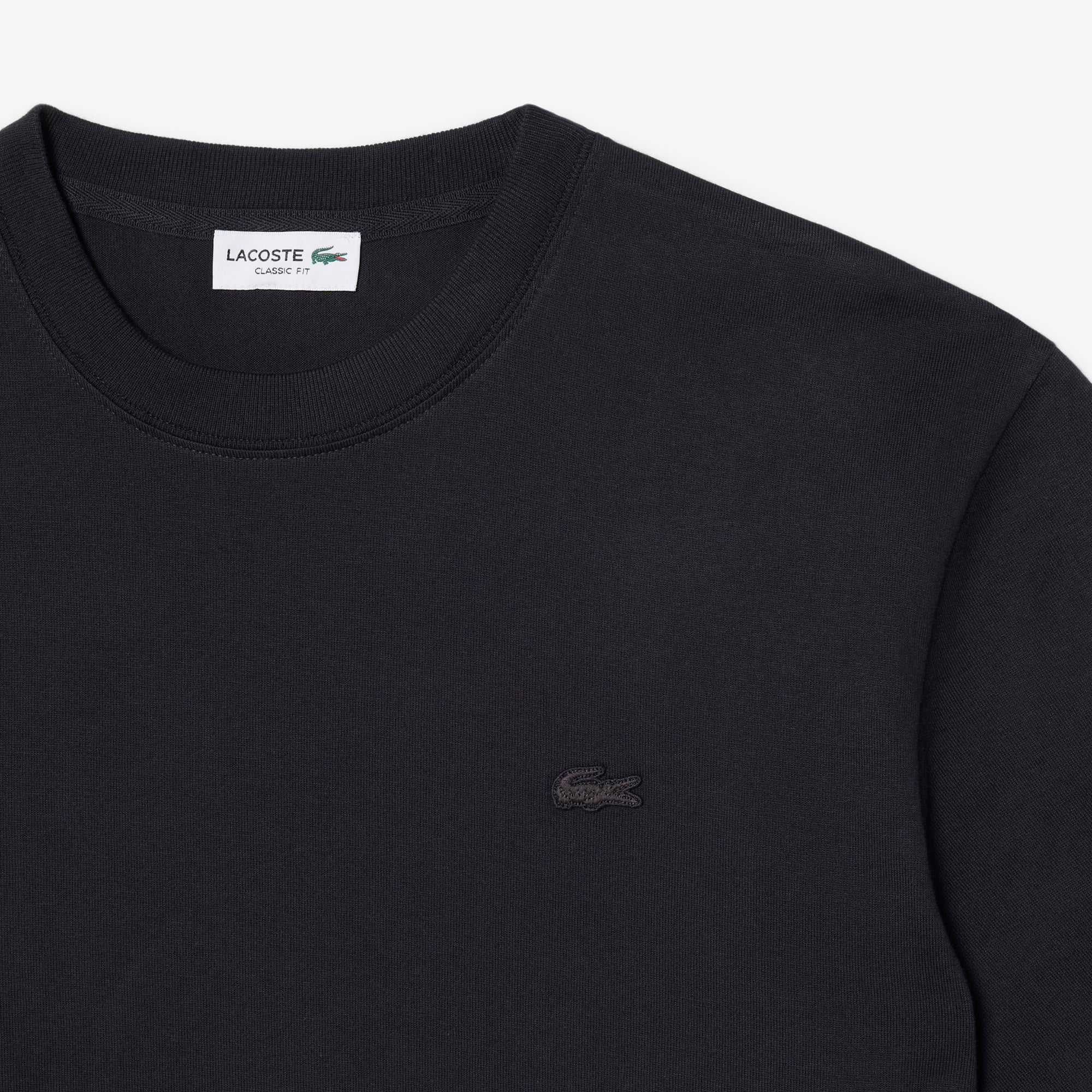 Áo Thun Lacoste Nam Dáng Cổ Điển Chất Liệu Jersey In Hình