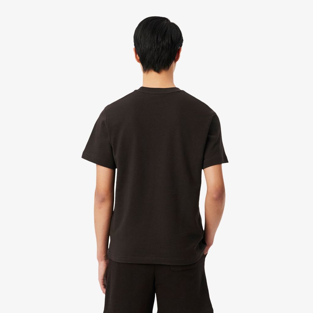 Áo Thun Lacoste Nam Dáng Cổ Điển Chất Liệu Jersey Dập Nổi