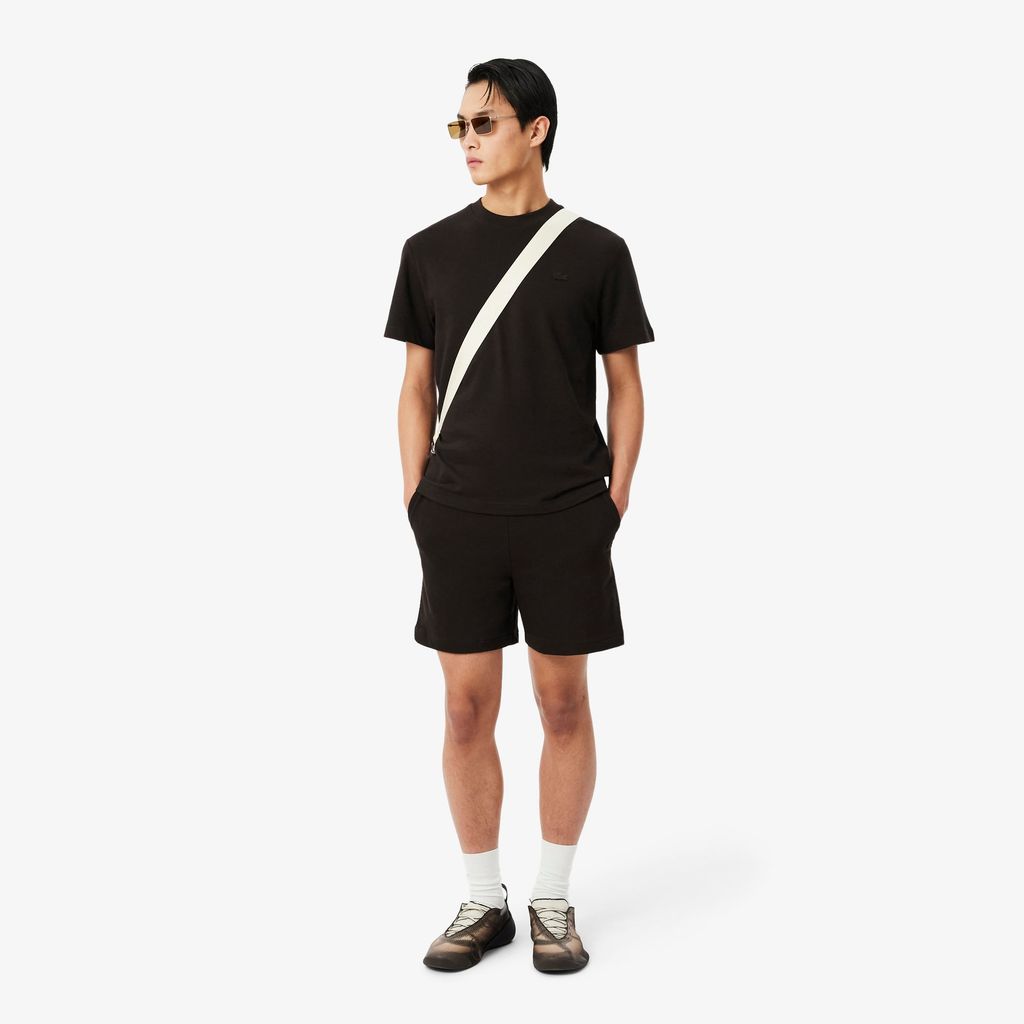 Áo Thun Lacoste Nam Dáng Cổ Điển Chất Liệu Jersey Dập Nổi