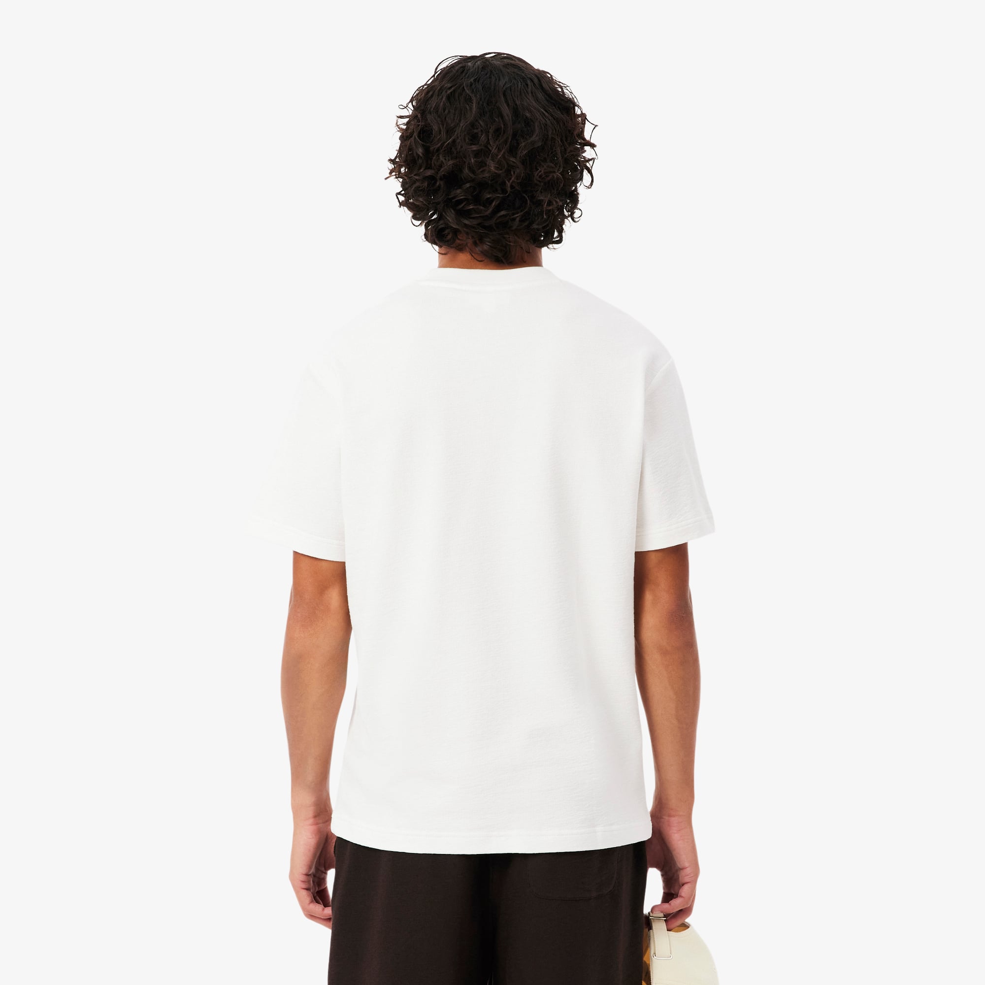 Áo Thun Lacoste Nam Dáng Cổ Điển Chất Liệu Jersey Dập Nổi