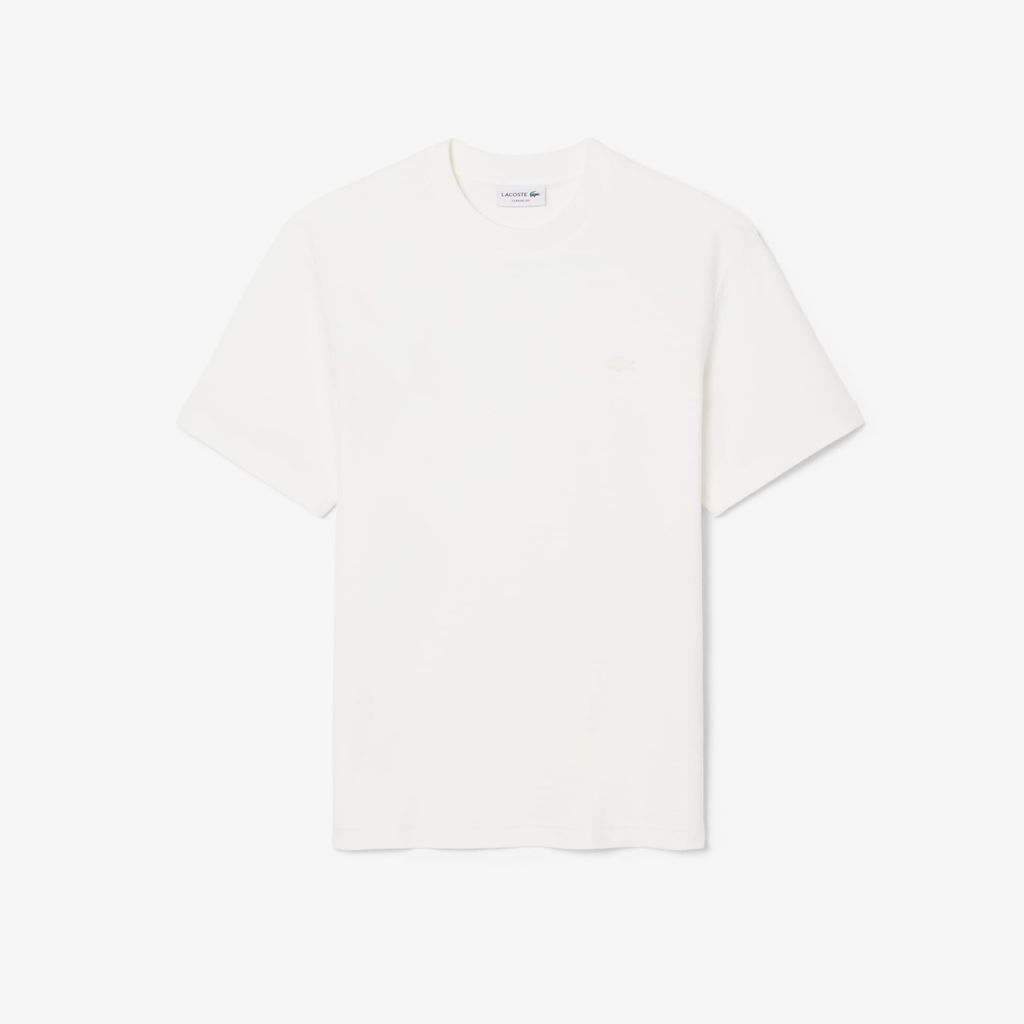 Áo Thun Lacoste Nam Dáng Cổ Điển Chất Liệu Jersey Dập Nổi