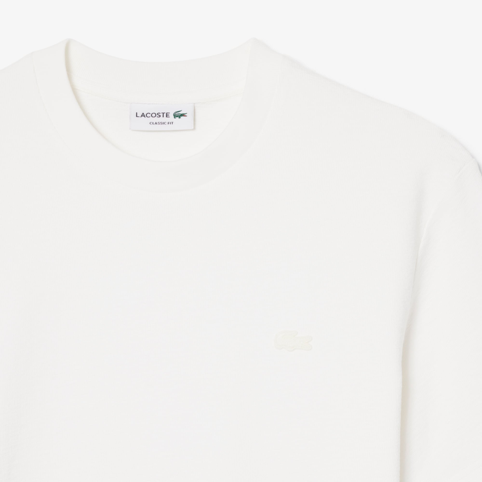 Áo Thun Lacoste Nam Dáng Cổ Điển Chất Liệu Jersey Dập Nổi
