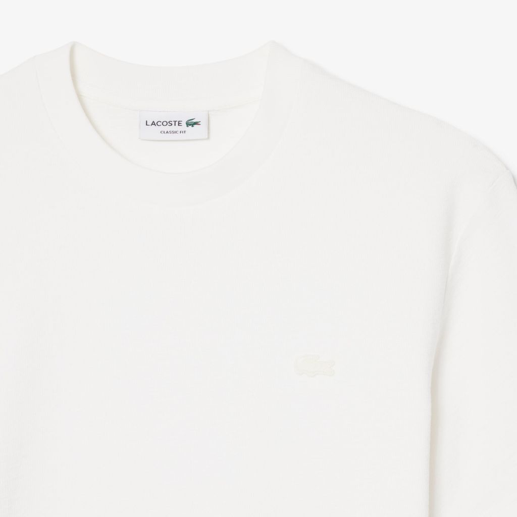 Áo Thun Lacoste Nam Dáng Cổ Điển Chất Liệu Jersey Dập Nổi