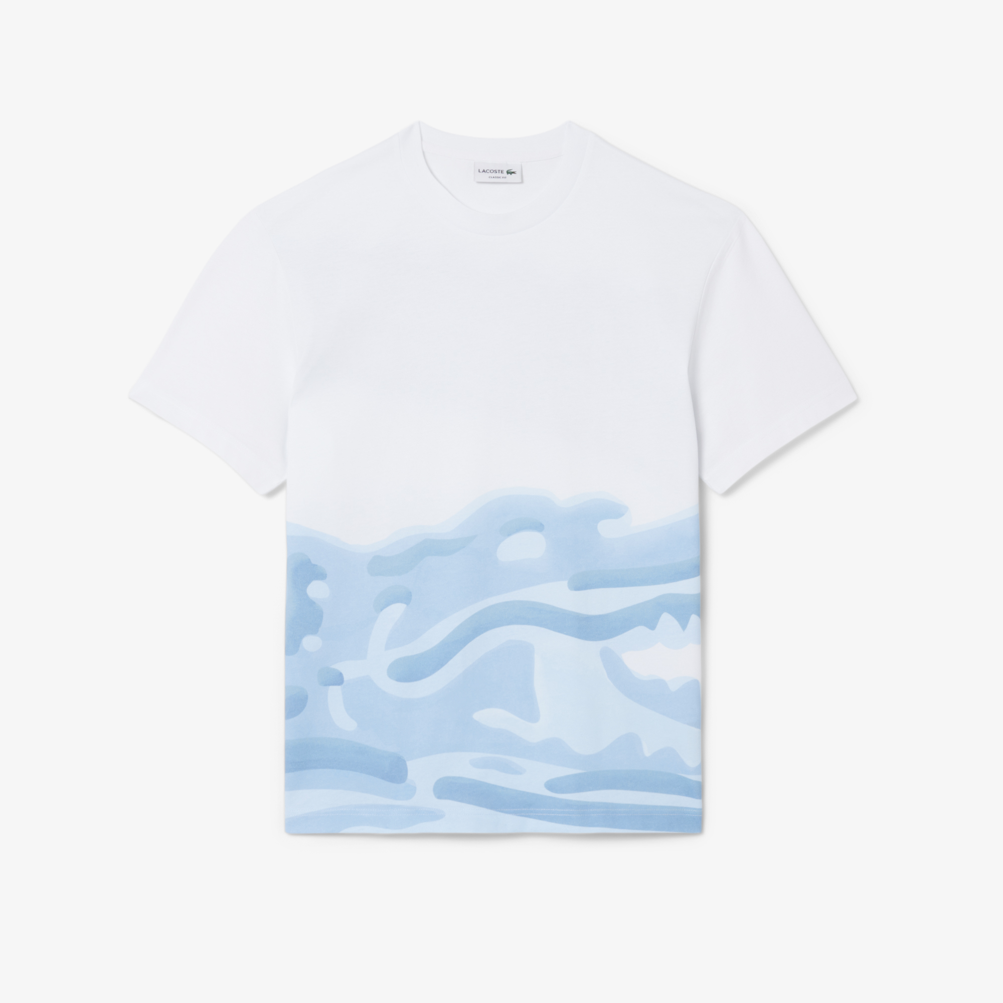 Áo Thun Lacoste Nam Dáng Cổ Điển Chất Liệu Cotton In Hình
