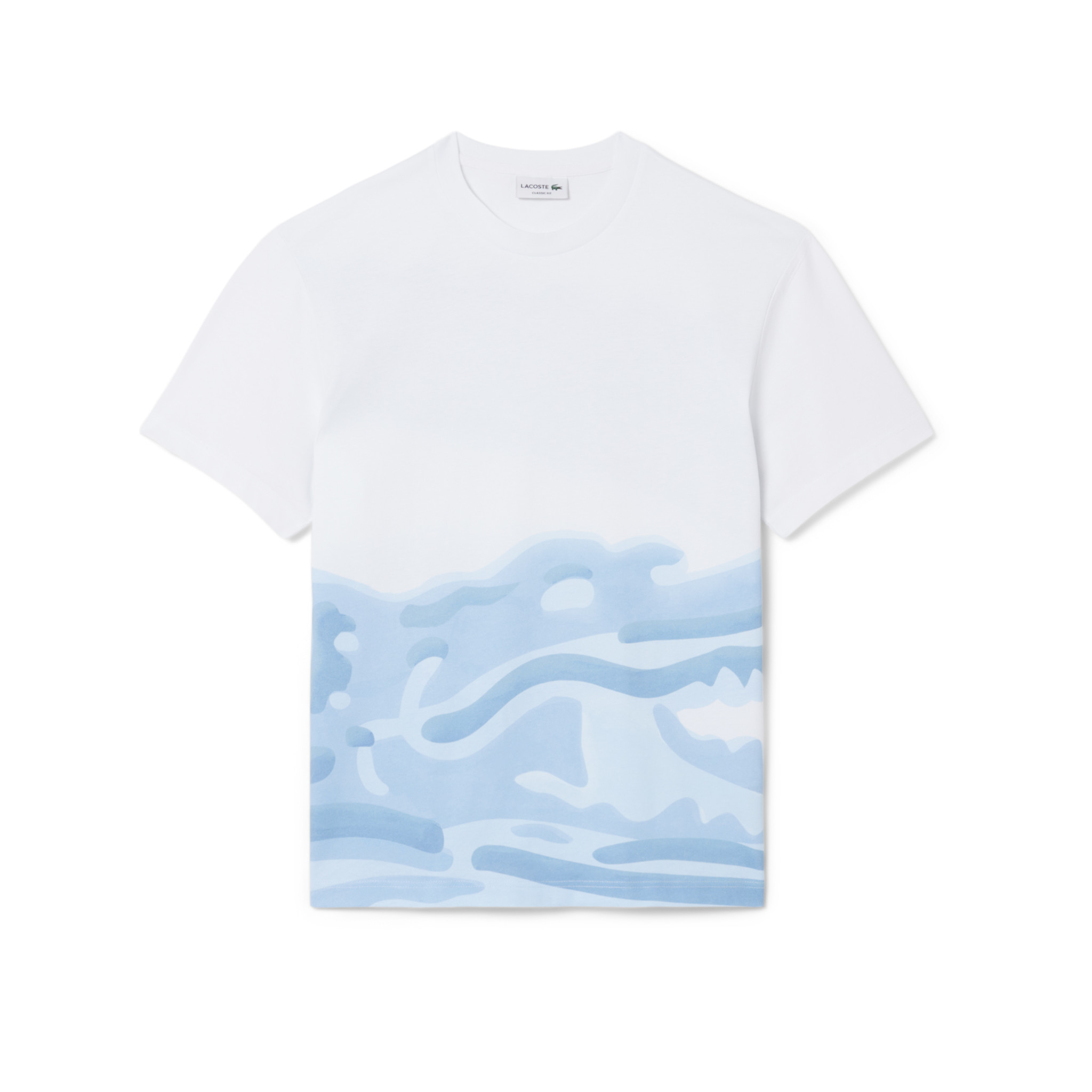 Áo Thun Lacoste Nam Dáng Cổ Điển Chất Liệu Cotton In Hình