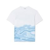 Áo Thun Lacoste Nam Dáng Cổ Điển Chất Liệu Cotton In Hình