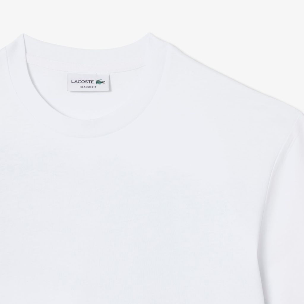 Áo Thun Lacoste Nam Dáng Cổ Điển Chất Liệu Cotton In Hình