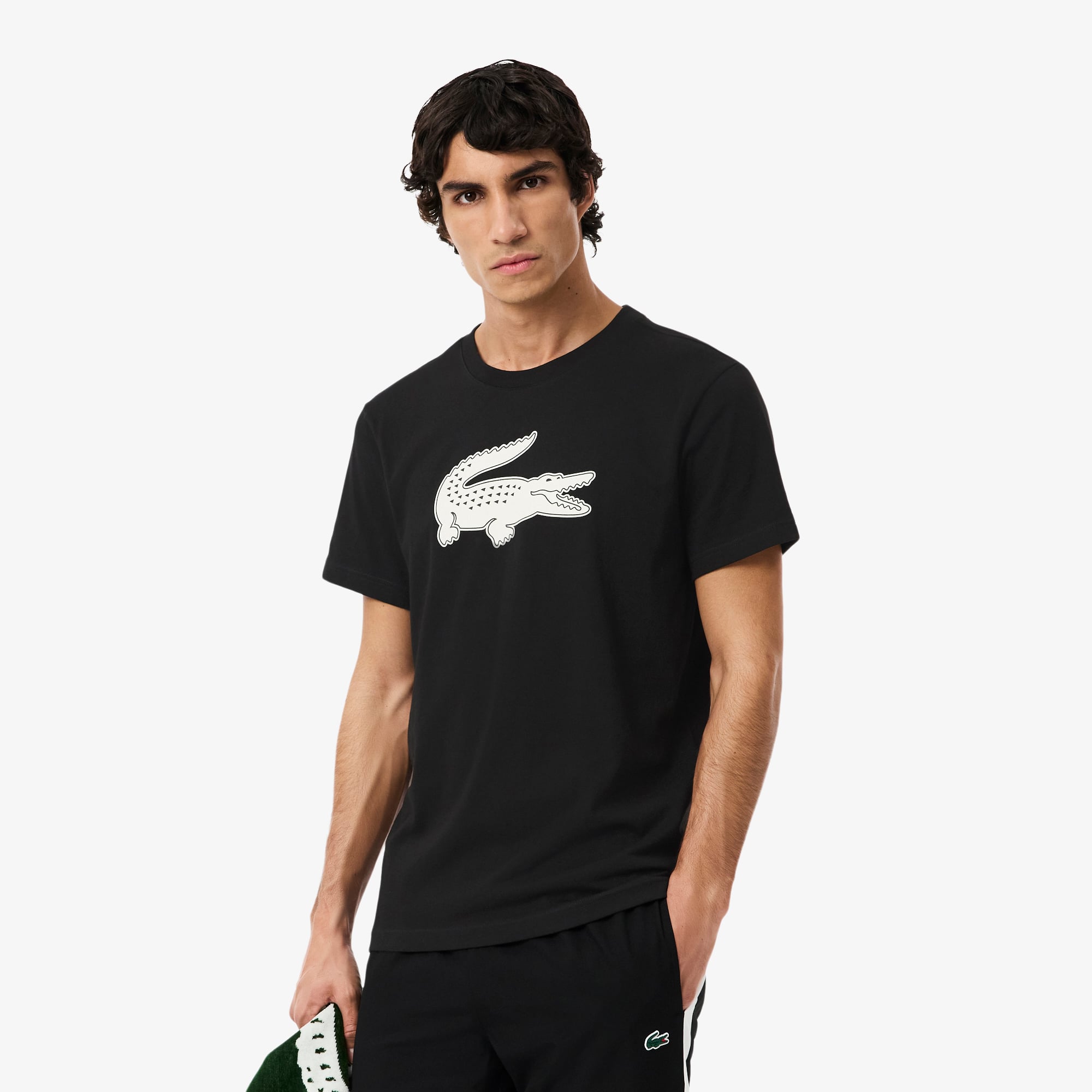 Áo Thun Thể Thao Lacoste Nam Cỡ XXL Có Logo Công Nghệ Ultra Dry