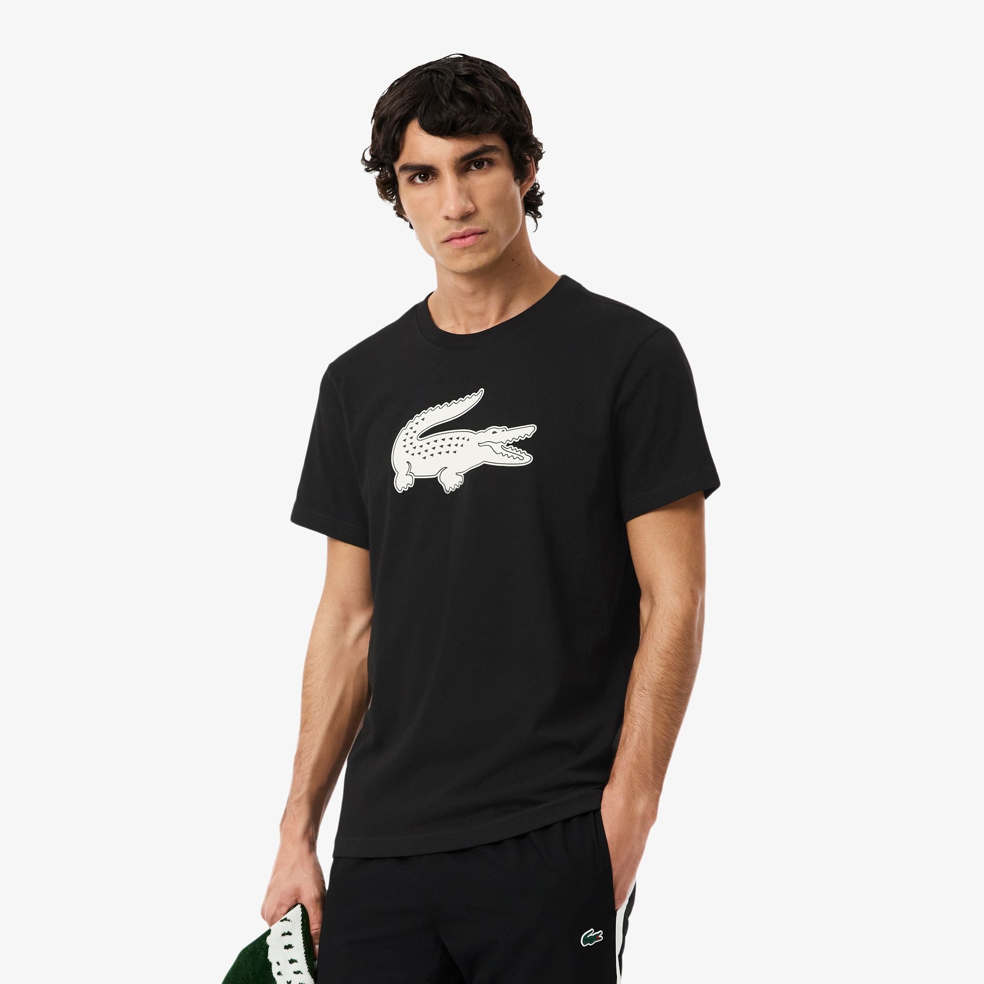 Áo Thun Thể Thao Lacoste Nam Cỡ XXL Có Logo Công Nghệ Ultra Dry
