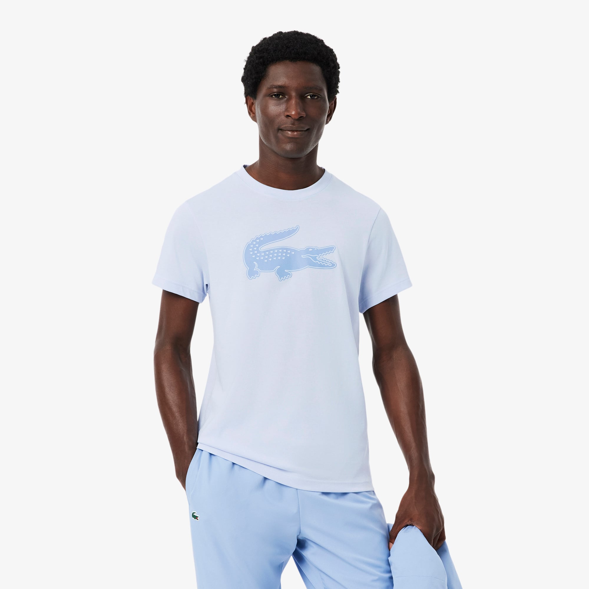 Áo Thun Thể Thao Lacoste Nam Cỡ XXL Có Logo Công Nghệ Ultra Dry