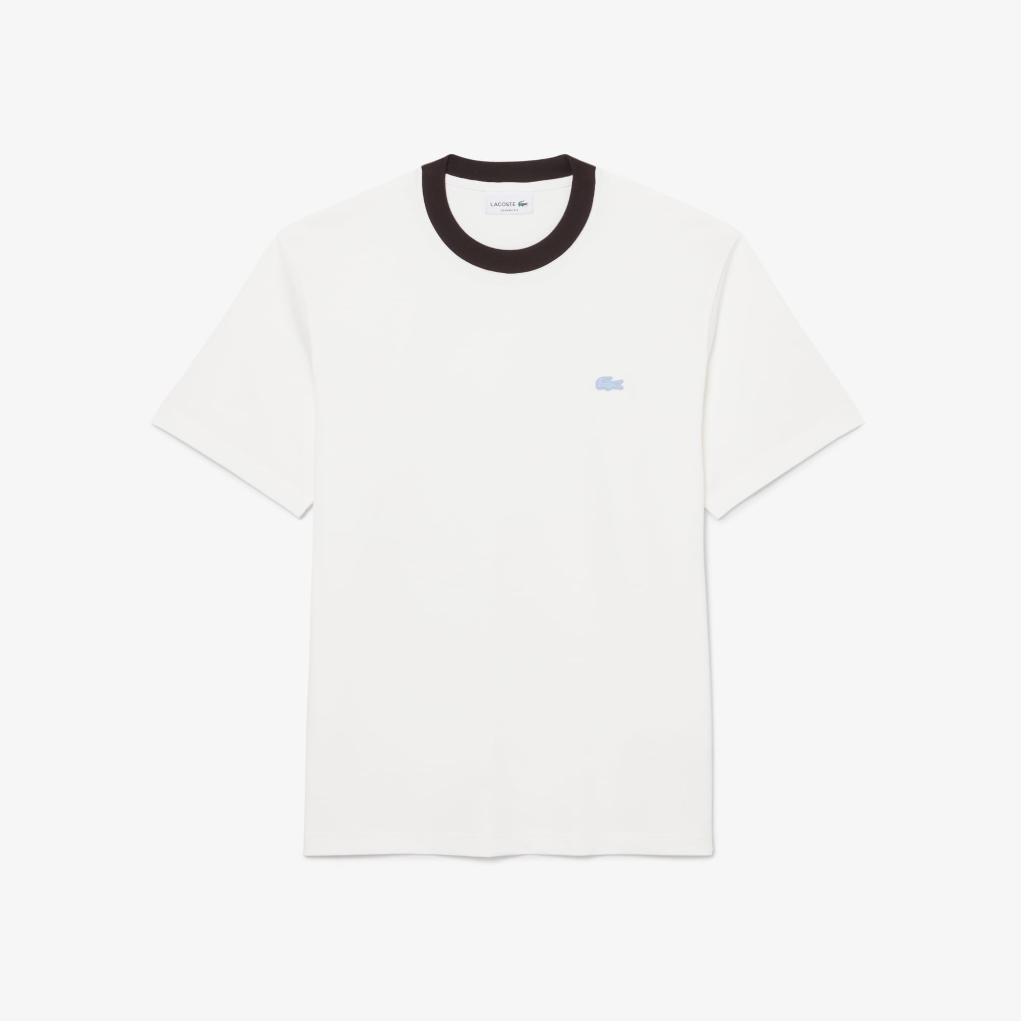 Áo Thun Lacoste Nam Dáng Cổ Điển Chất Liệu Cotton Họa Tiết Color-Block