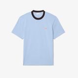 Áo Thun Lacoste Nam Dáng Cổ Điển Chất Liệu Cotton Họa Tiết Color-Block