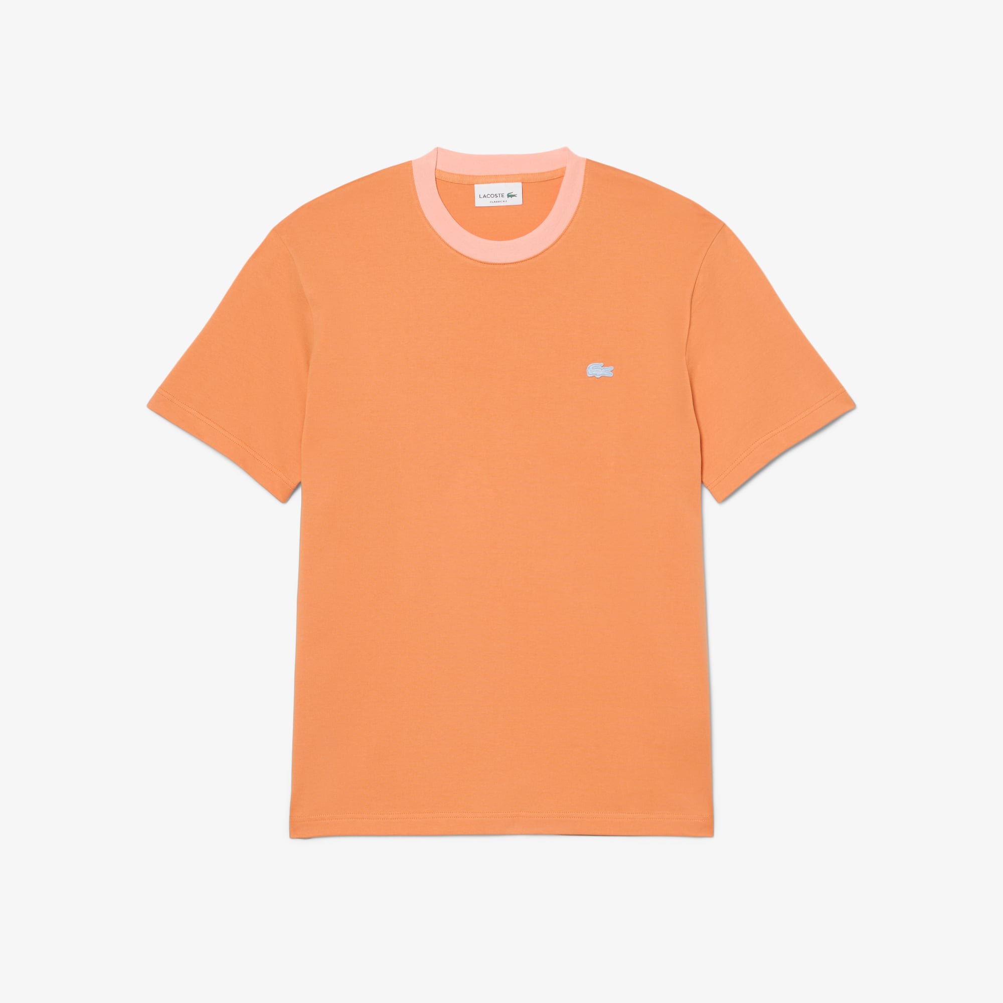 Áo Thun Lacoste Nam Dáng Cổ Điển Chất Liệu Cotton Họa Tiết Color-Block