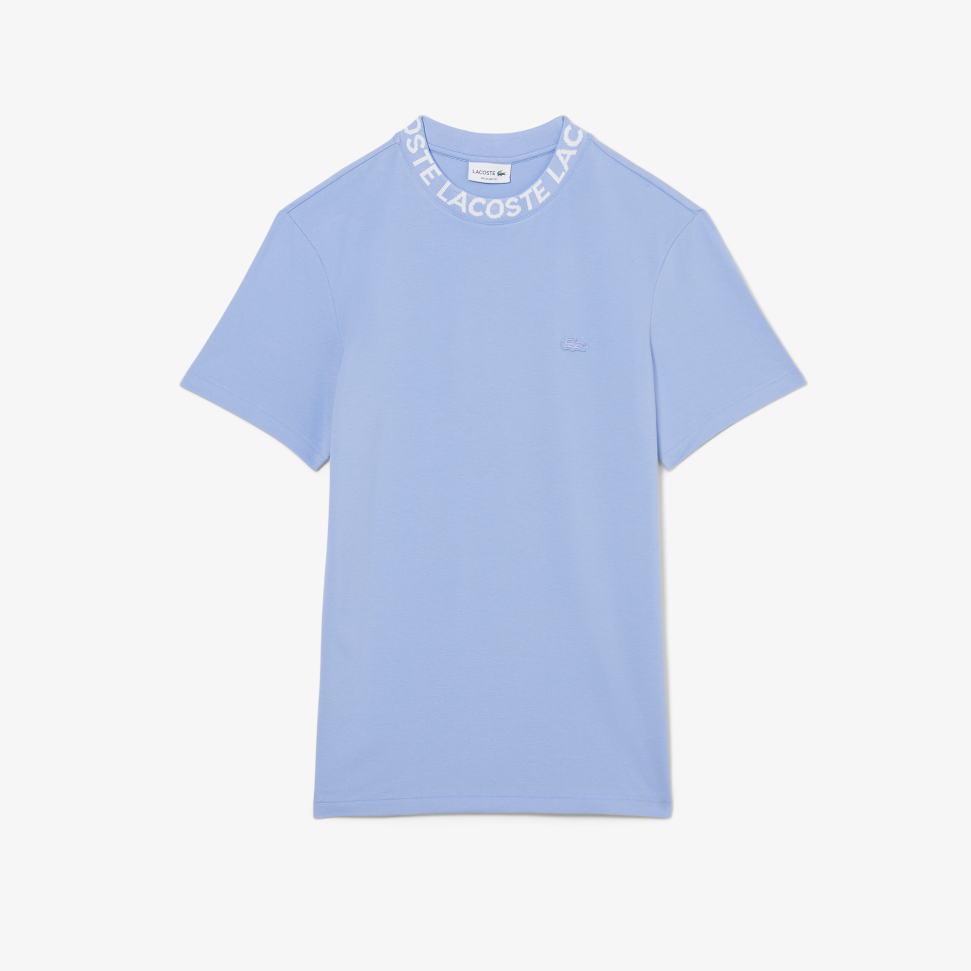 Áo Thun Lacoste Nam Dáng Suông Chất Liệu Co Giãn Có Cổ Dệt Jacquard