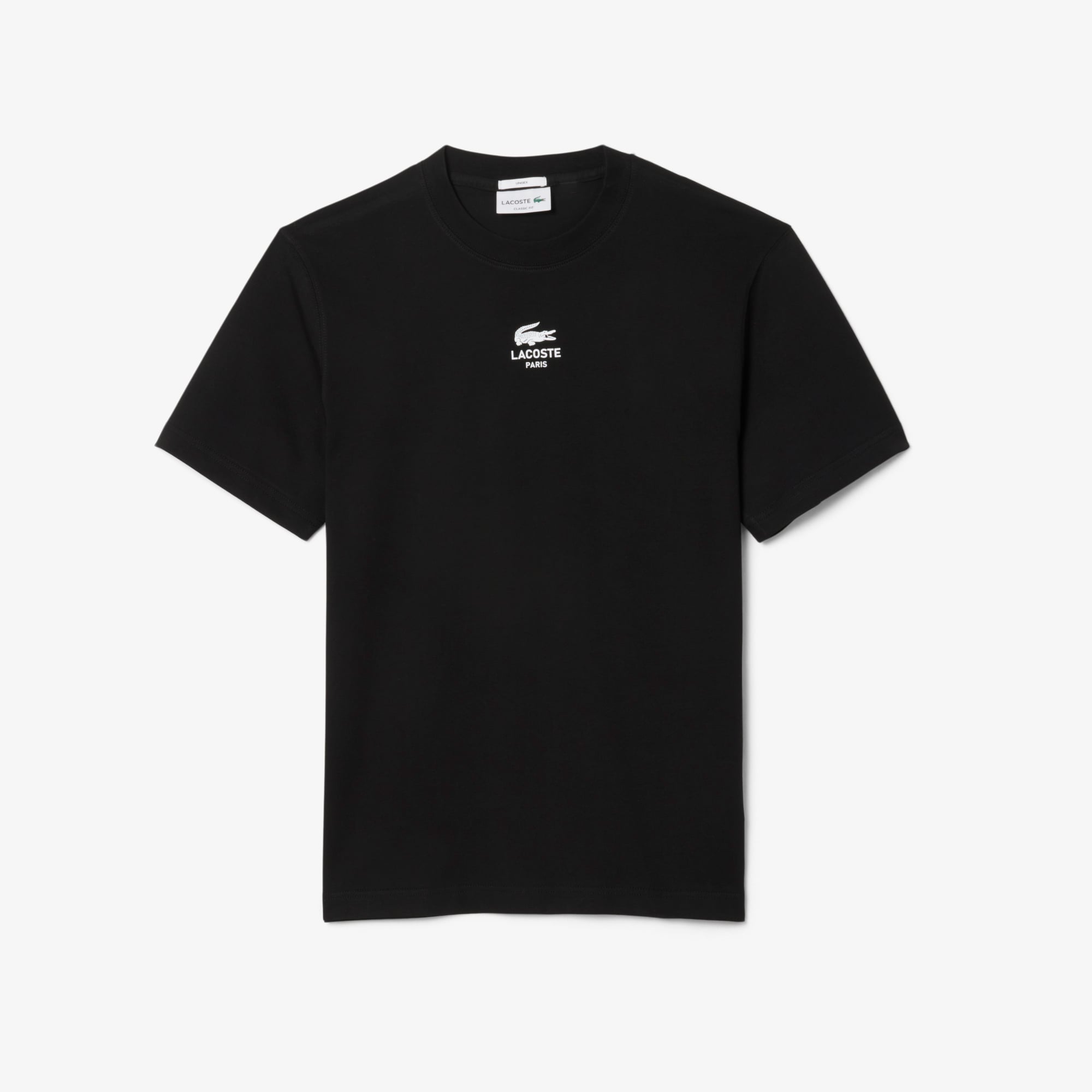 Áo Thun Lacoste Unisex Chất Liệu Cotton Họa Tiết In