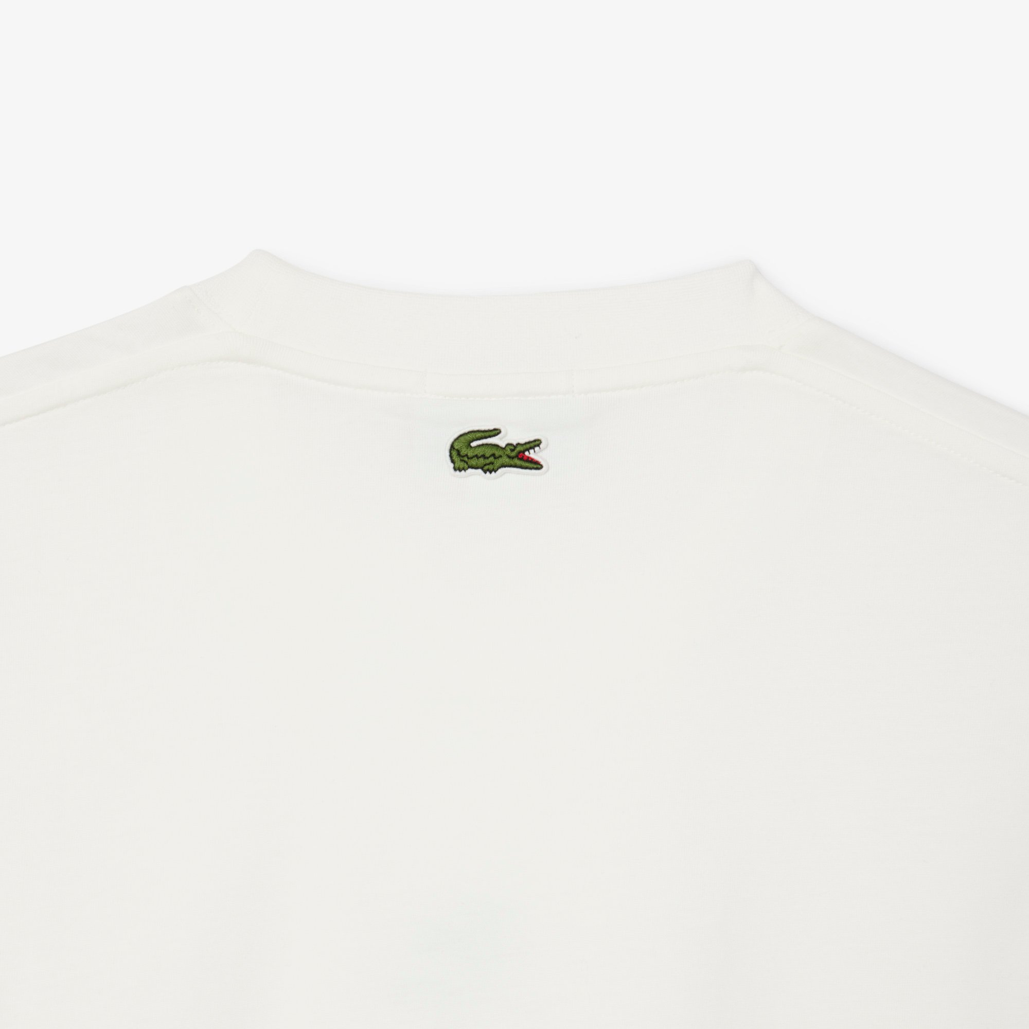 Áo Thun Lacoste Unisex Chất Liệu Cotton Họa Tiết In