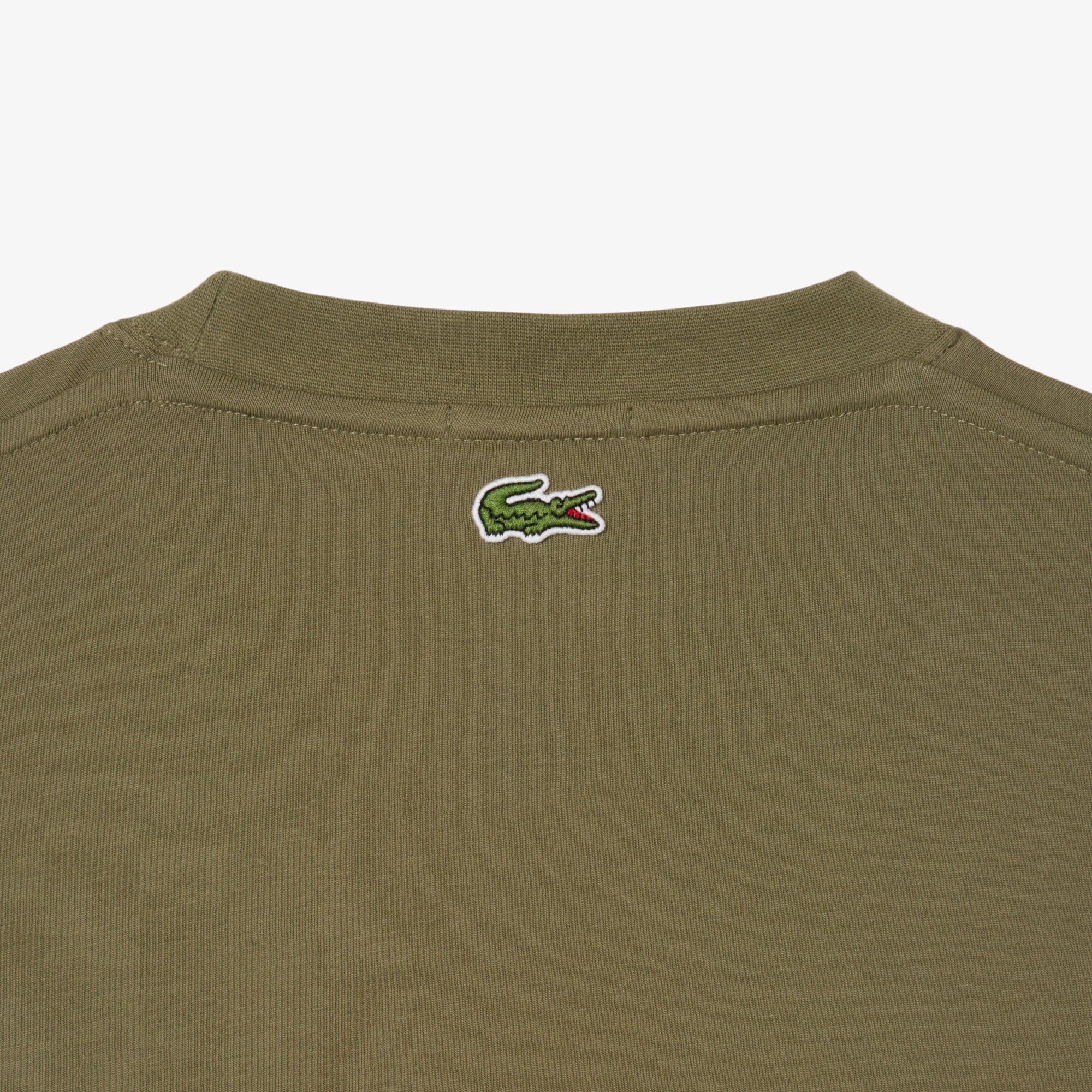 Áo Thun Lacoste Unisex Chất Liệu Cotton Họa Tiết In