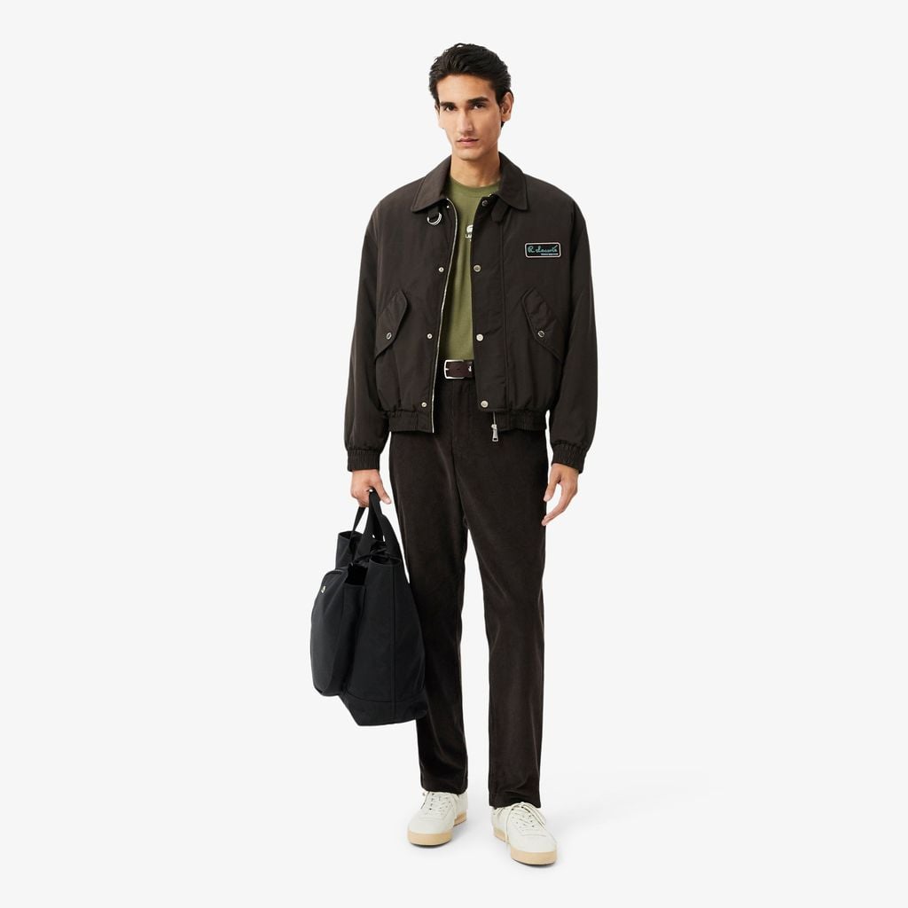 Áo Thun Lacoste Unisex Chất Liệu Cotton Họa Tiết In