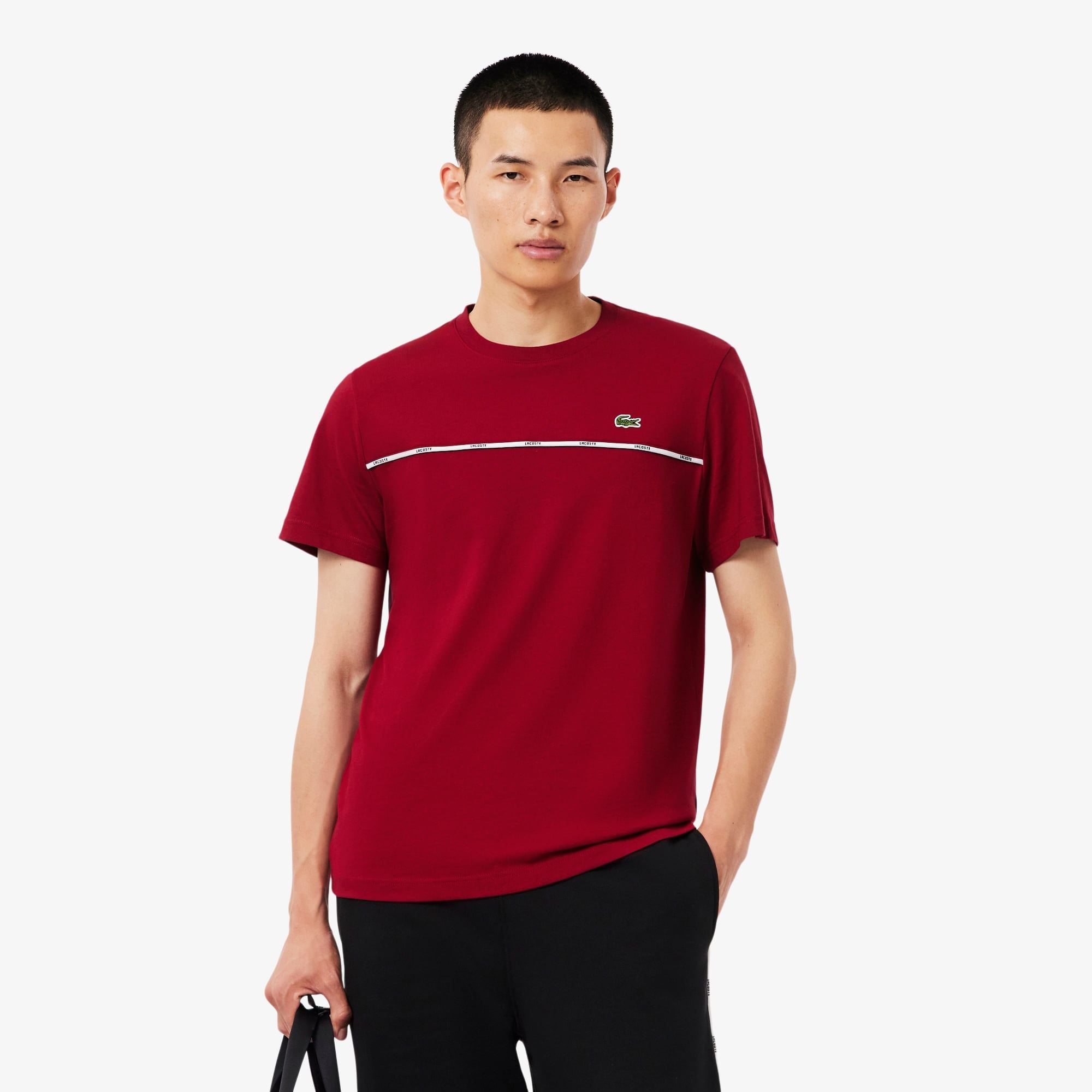 Áo Thun Lacoste Nam Dáng Suông Có Logo Lacoste