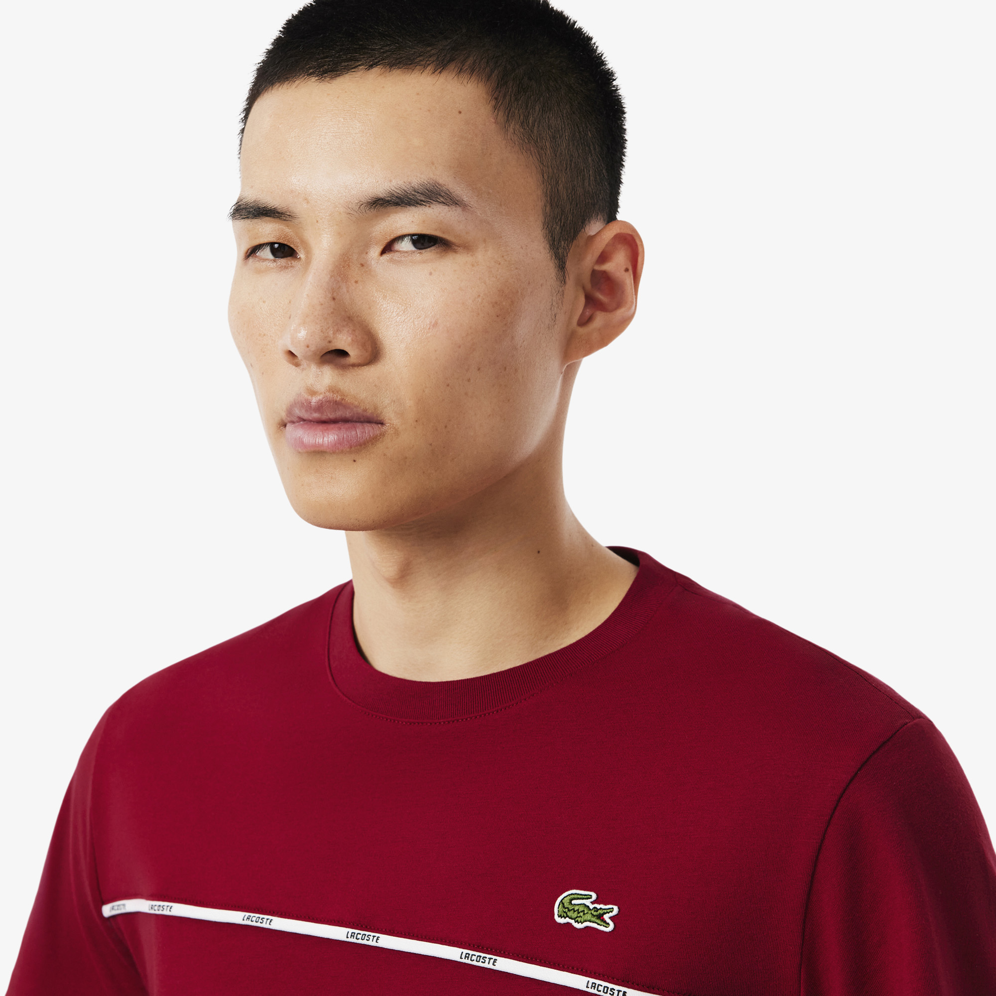 Áo Thun Lacoste Nam Dáng Suông Có Logo Lacoste