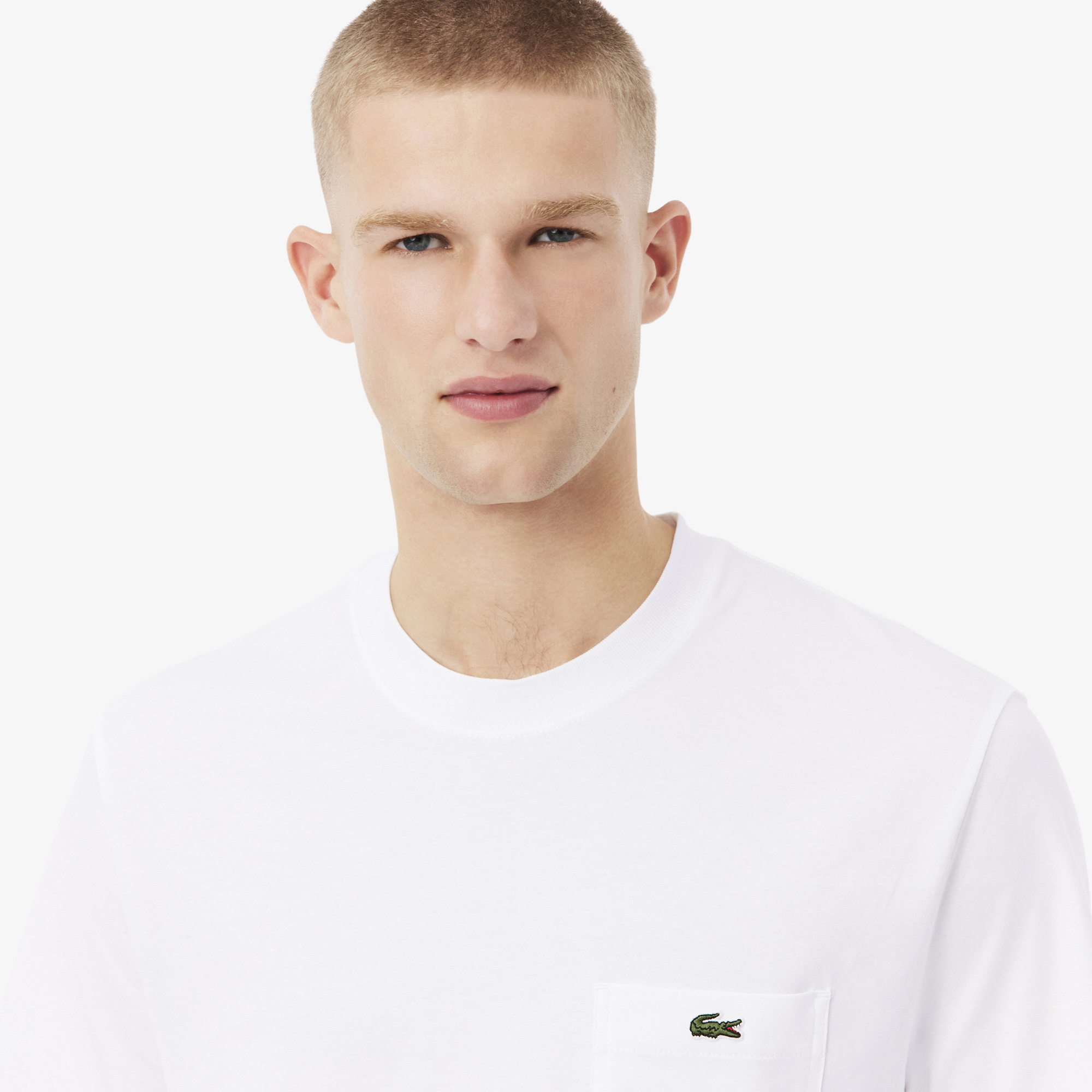 Áo Thun Lacoste Nam Chất Liệu Cotton Có Túi Ngực