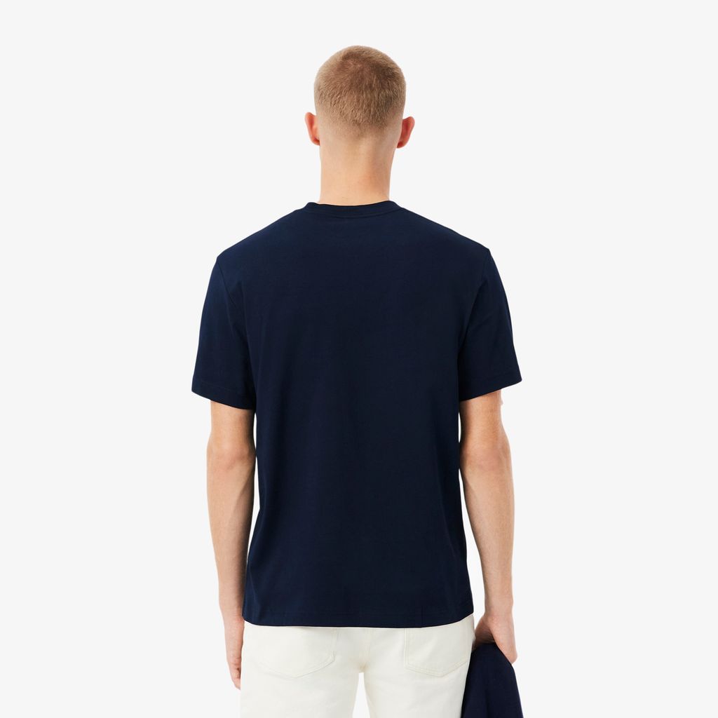 Áo Thun Lacoste Nam Chất Liệu Cotton Có Túi Ngực