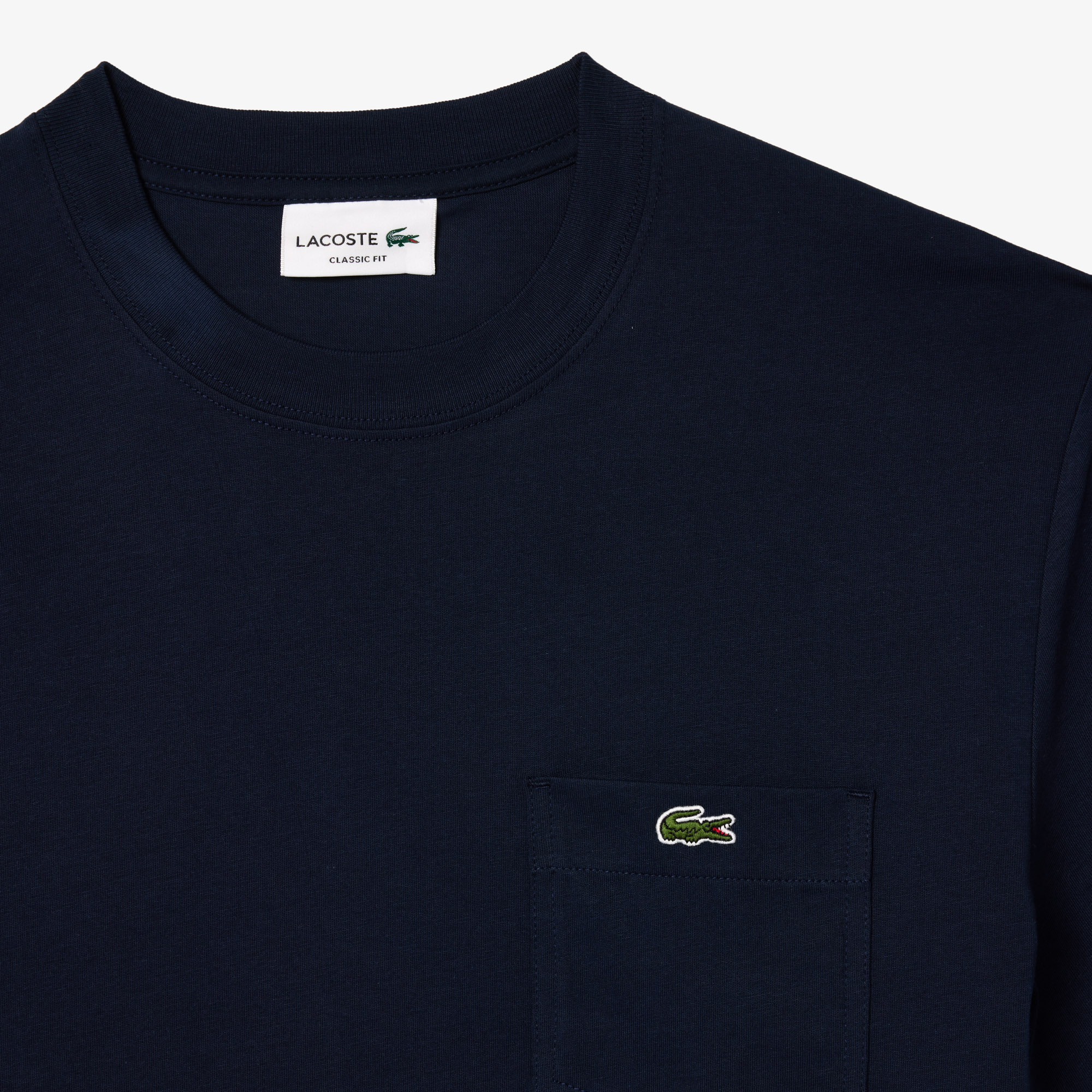 Áo Thun Lacoste Nam Chất Liệu Cotton Có Túi Ngực