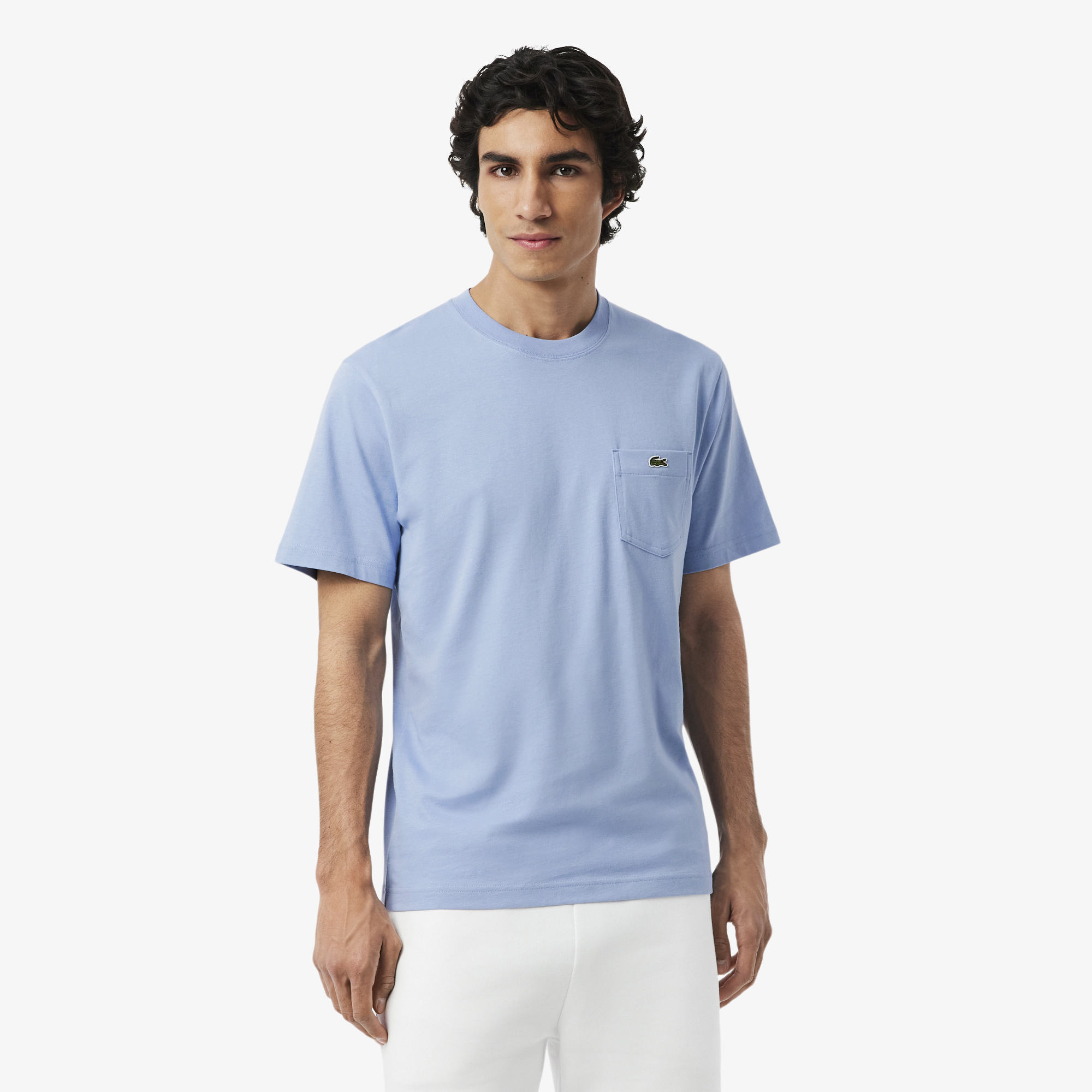Áo Thun Lacoste Nam Chất Liệu Cotton Có Túi Ngực