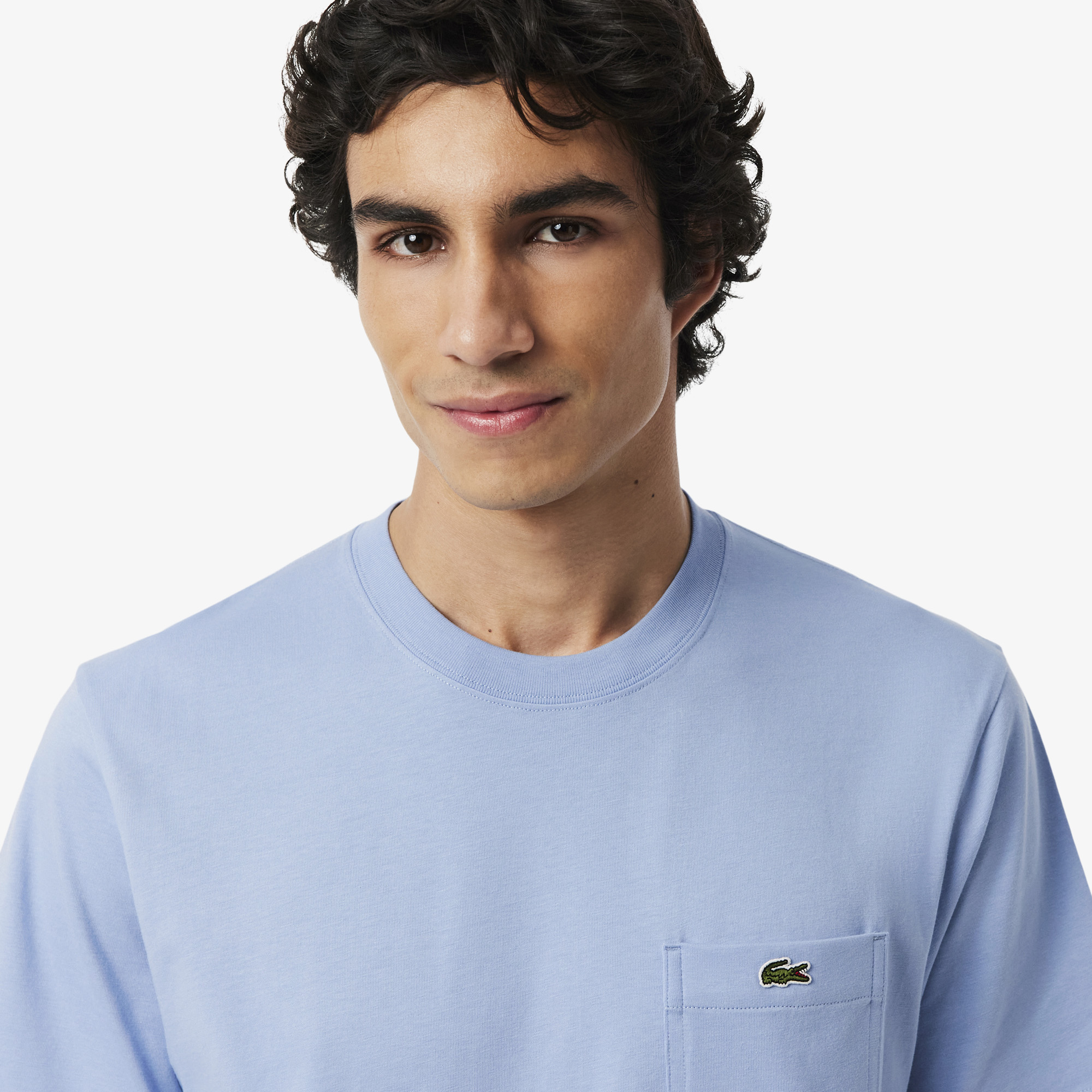 Áo Thun Lacoste Nam Chất Liệu Cotton Có Túi Ngực