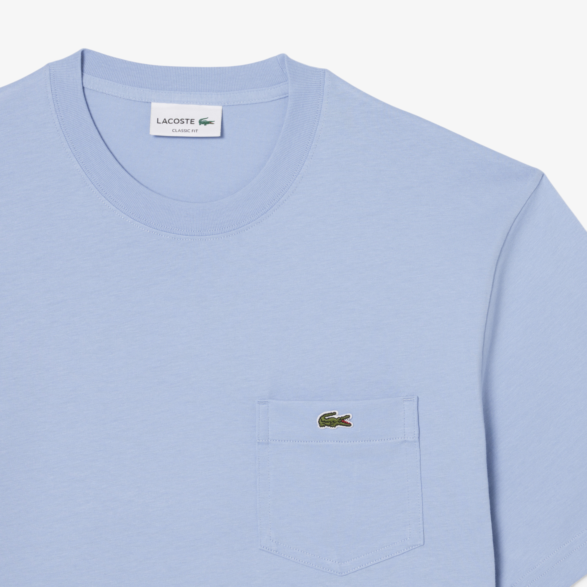 Áo Thun Lacoste Nam Chất Liệu Cotton Có Túi Ngực