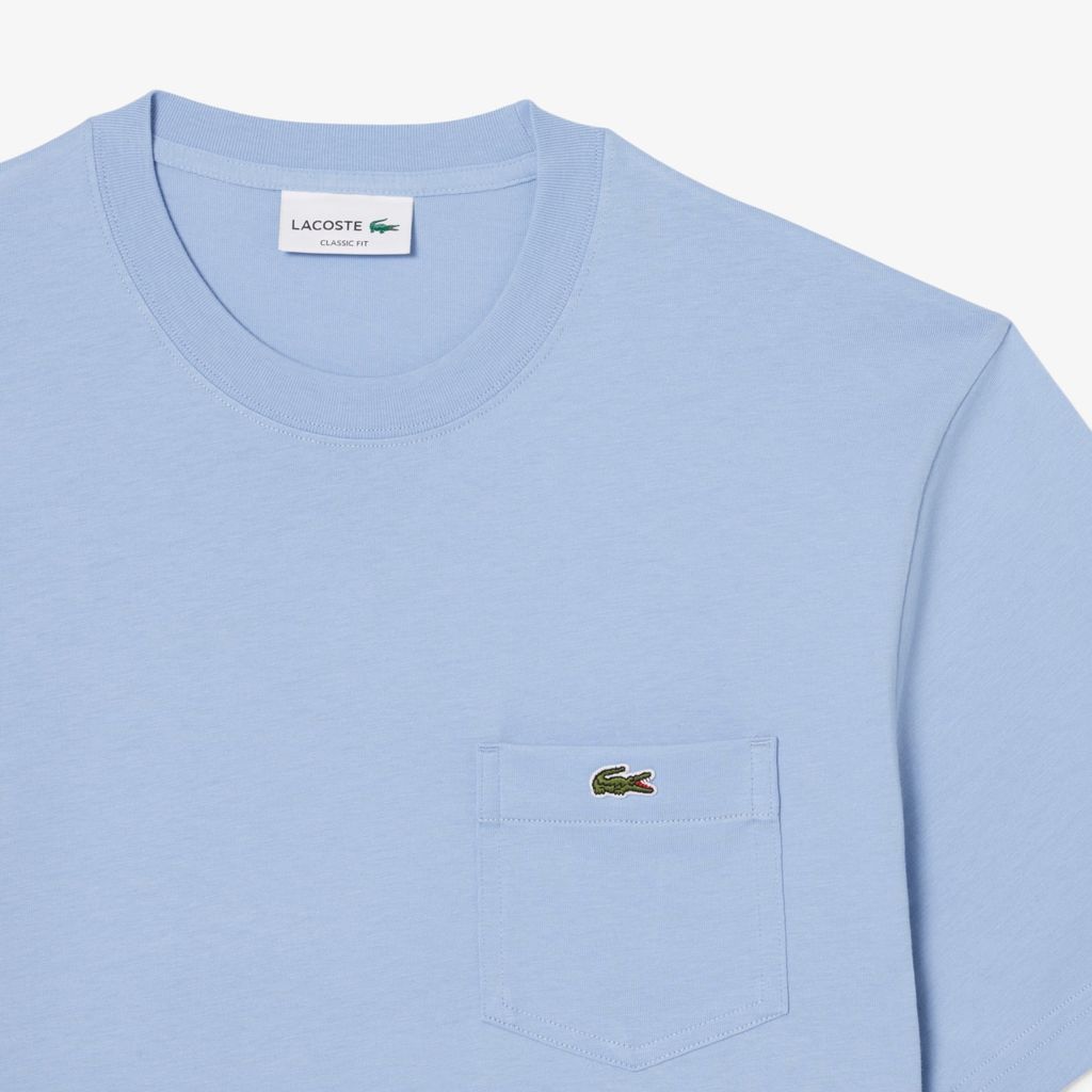 Áo Thun Lacoste Nam Chất Liệu Cotton Có Túi Ngực