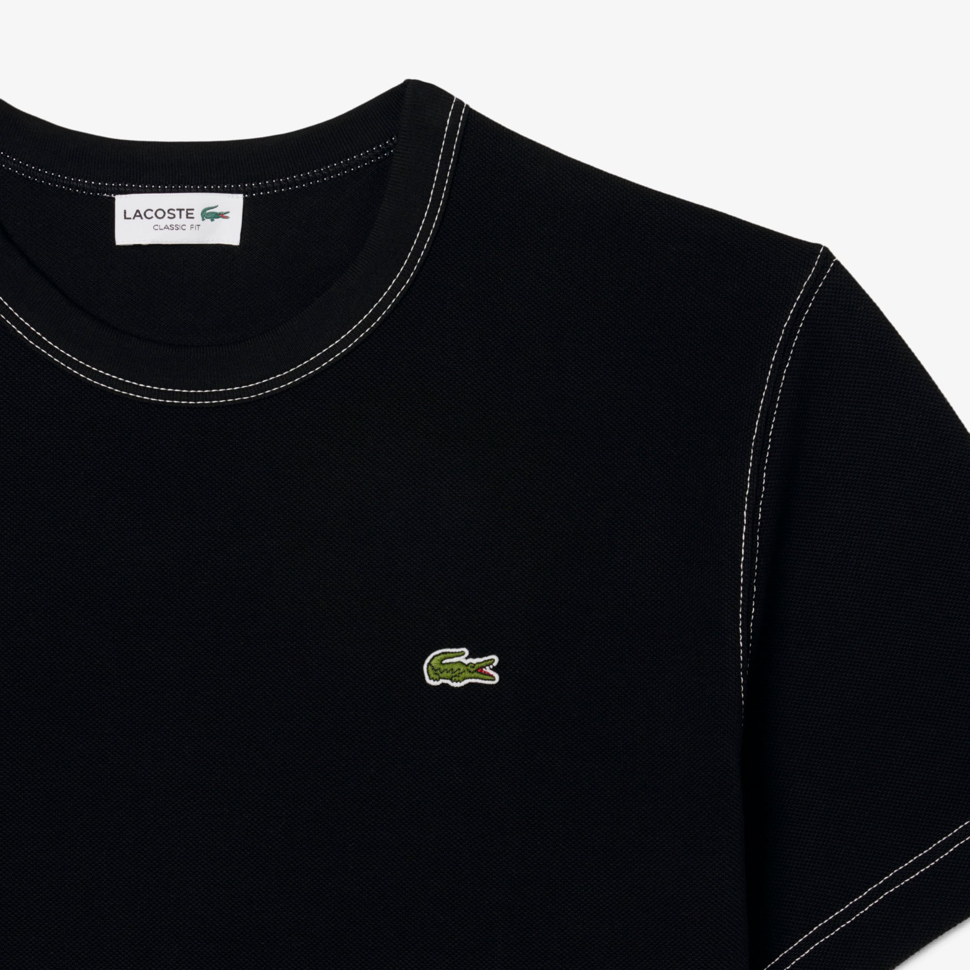 Áo Thun Lacoste Nam Dáng Cổ Điển Piqué Dày Dặn