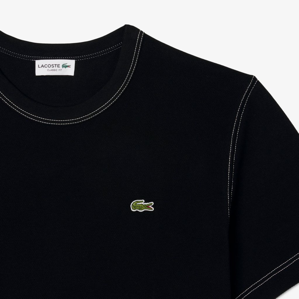 Áo Thun Lacoste Nam Dáng Cổ Điển Piqué Dày Dặn