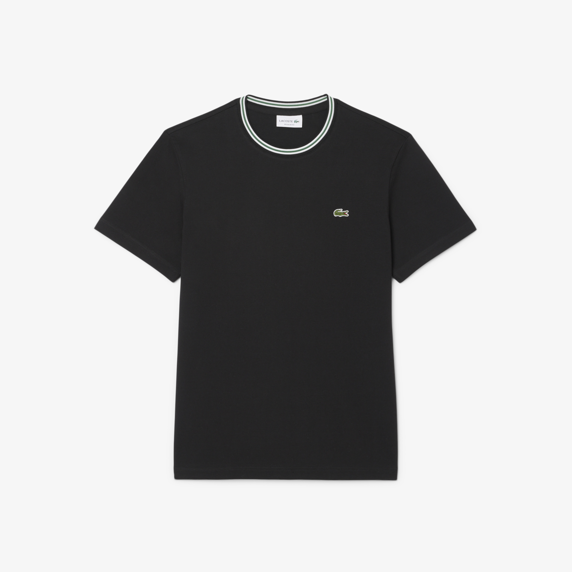 Áo Thun Lacoste Nam Dáng Suông Có Cổ Dệt Gân