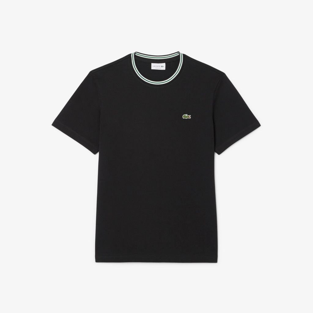 Áo Thun Lacoste Nam Dáng Suông Có Cổ Dệt Gân