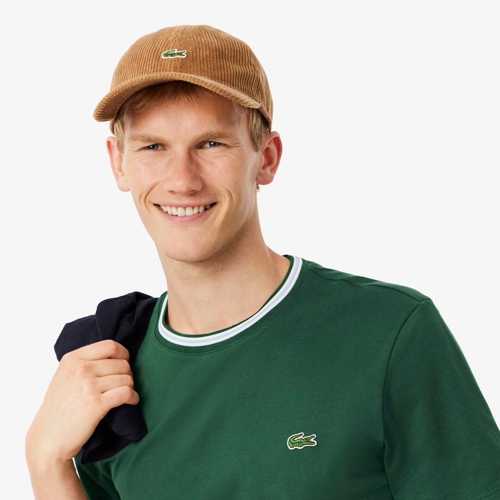 Áo Thun Lacoste Nam Dáng Suông Có Cổ Dệt Gân