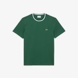 Áo Thun Lacoste Nam Dáng Suông Có Cổ Dệt Gân