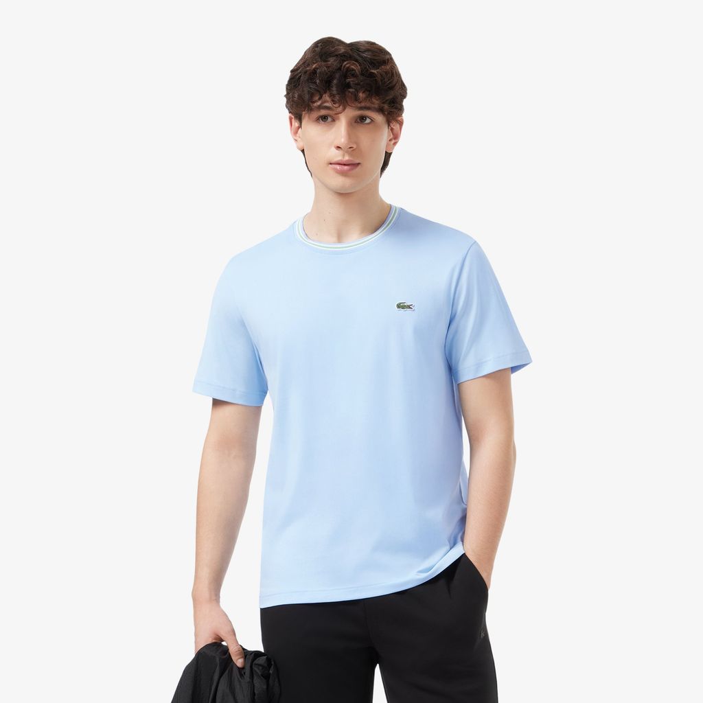 Áo Thun Lacoste Nam Dáng Suông Có Cổ Dệt Gân