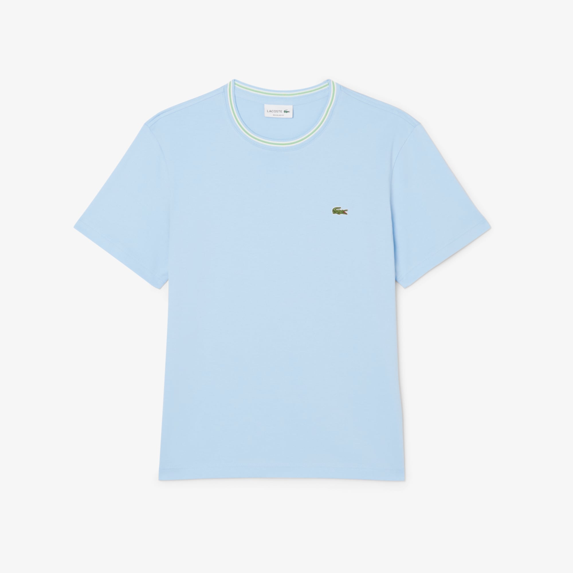 Áo Thun Lacoste Nam Dáng Suông Có Cổ Dệt Gân