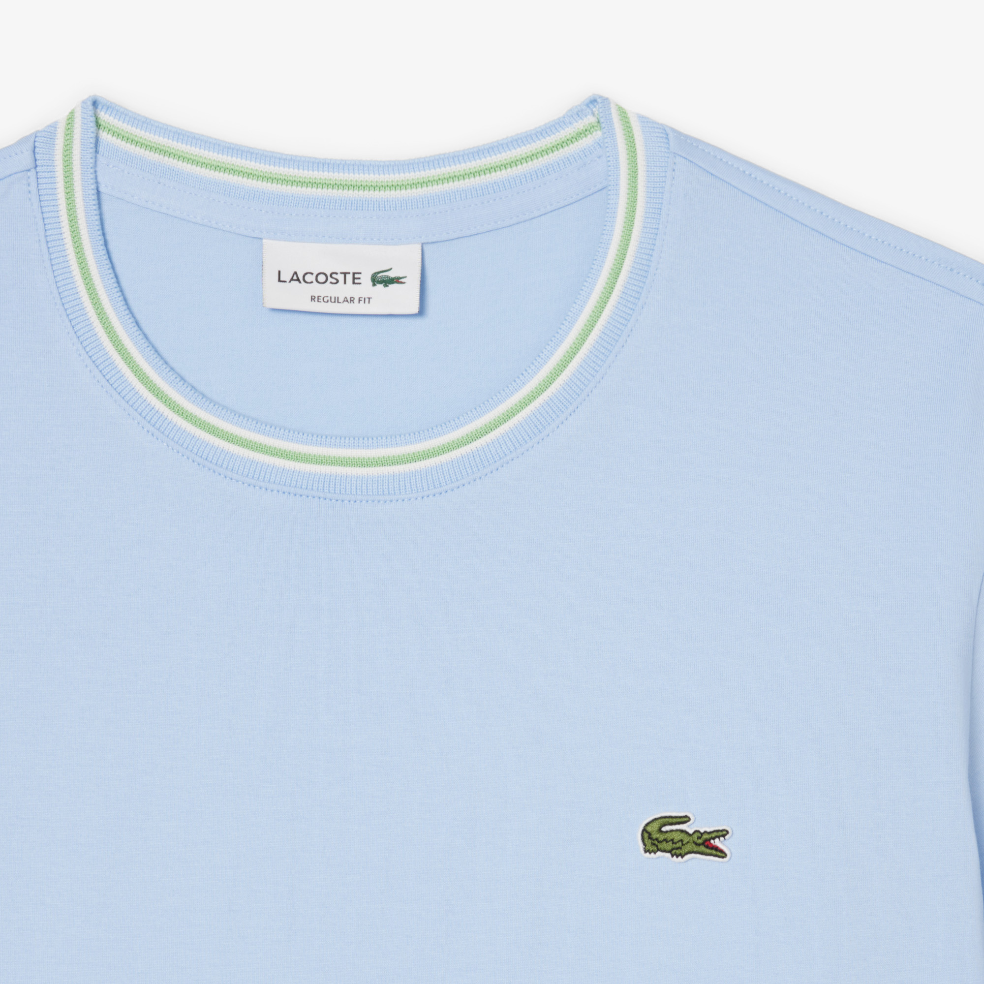 Áo Thun Lacoste Nam Dáng Suông Có Cổ Dệt Gân