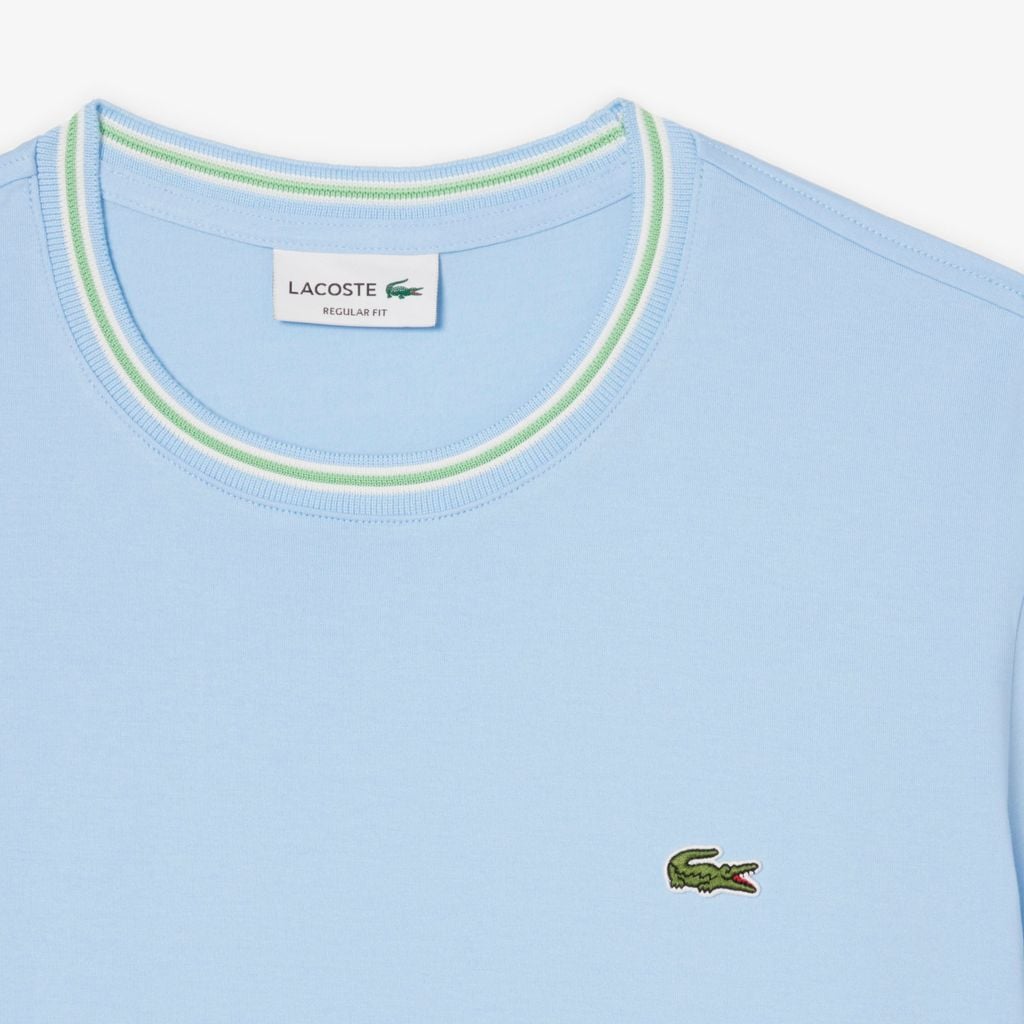 Áo Thun Lacoste Nam Dáng Suông Có Cổ Dệt Gân