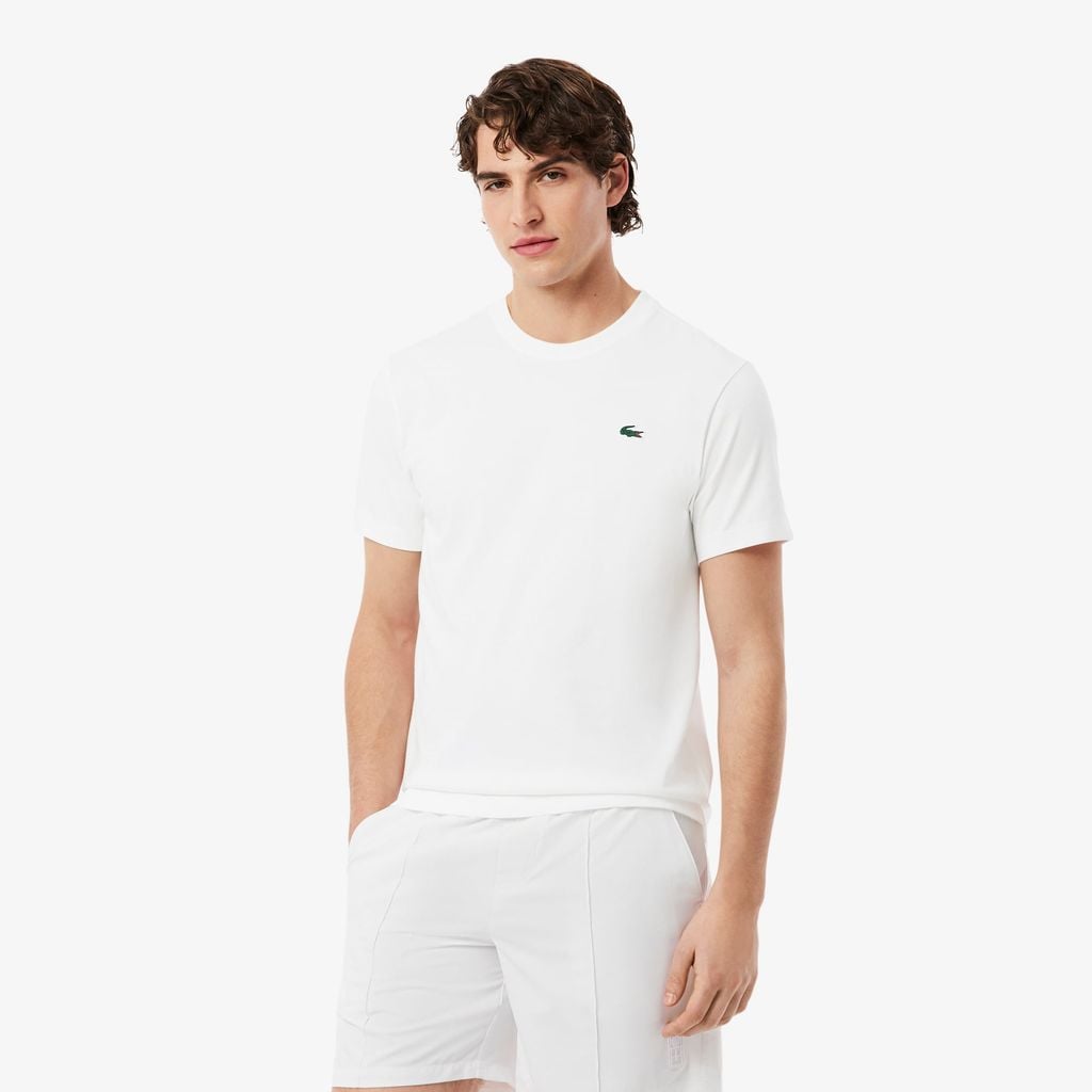 Áo Thun Tennis Lacoste Nam Dáng Cổ Điển In Hình Công Nghệ Thoáng Khí