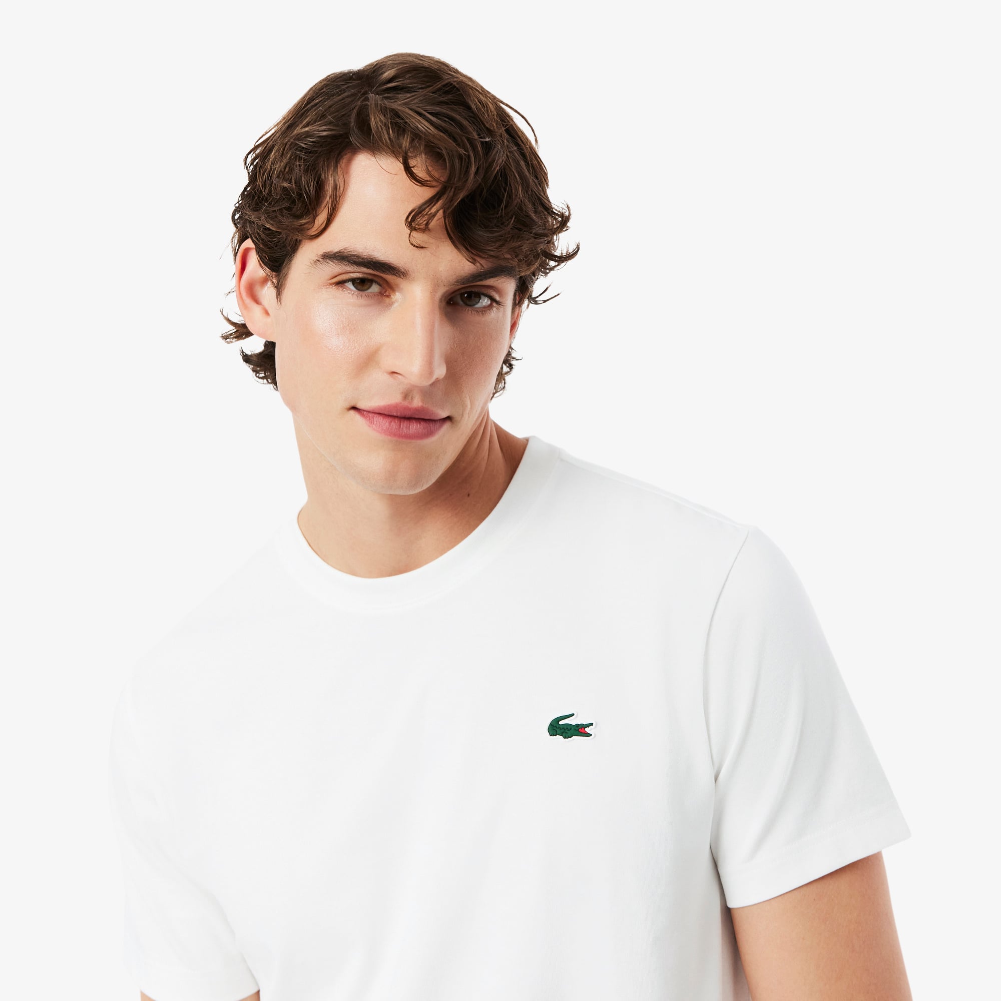 Áo Thun Tennis Lacoste Nam Dáng Cổ Điển In Hình Công Nghệ Thoáng Khí