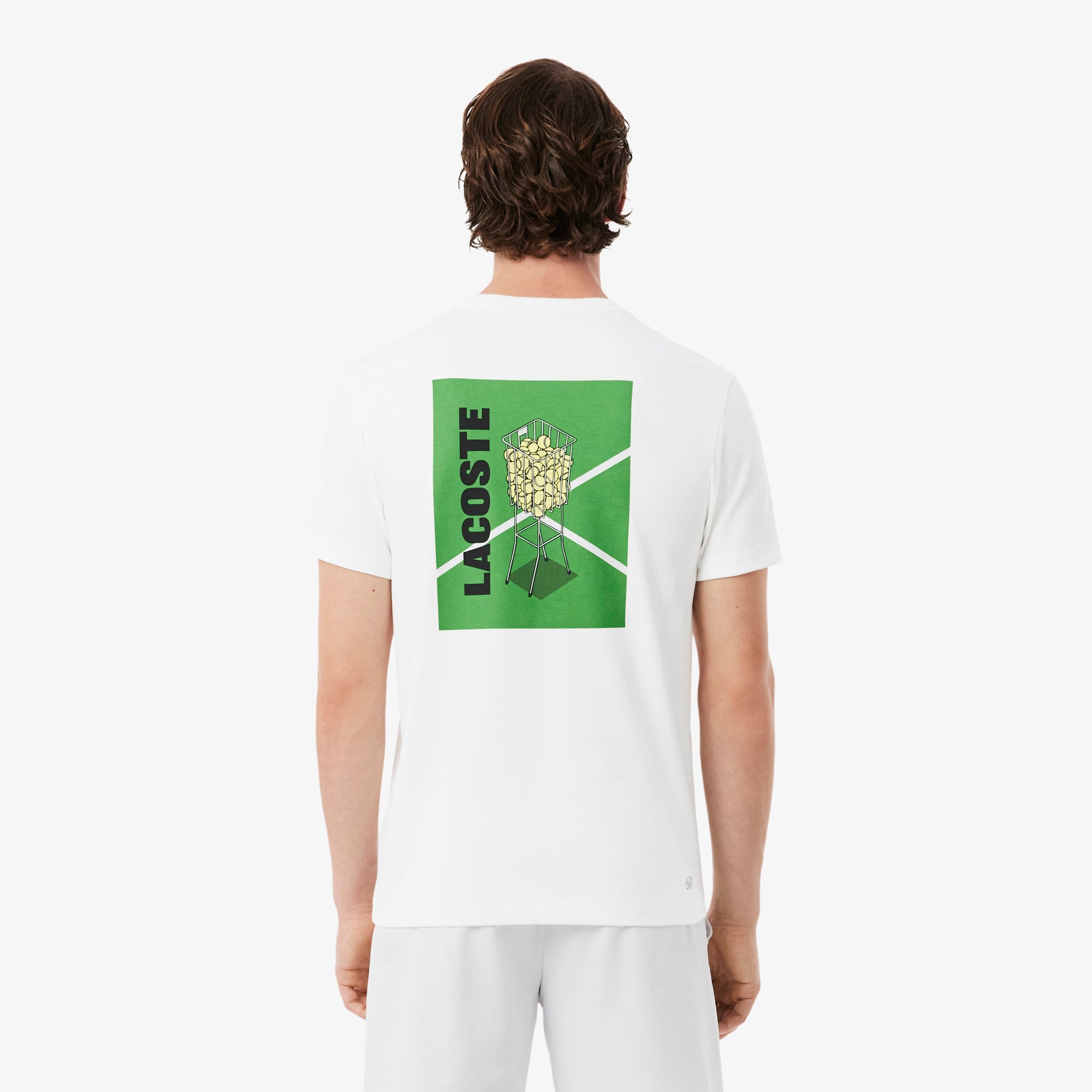 Áo Thun Tennis Lacoste Nam Dáng Cổ Điển In Hình Công Nghệ Thoáng Khí