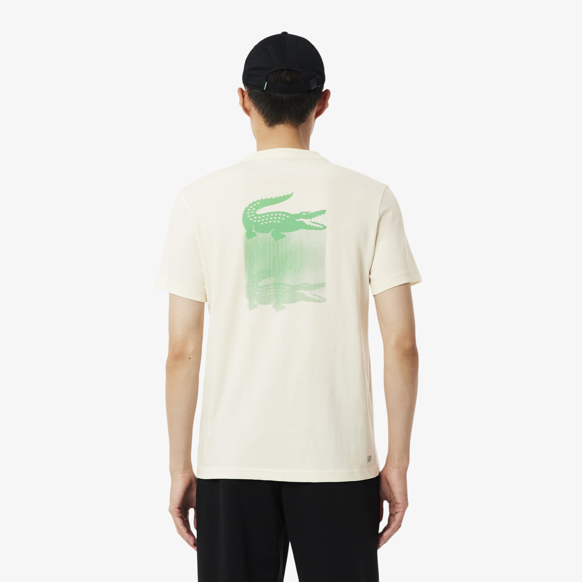 Áo Thun Thể Thao Lacoste Nam Dáng Suông Thoáng Khí Họa Tiết In