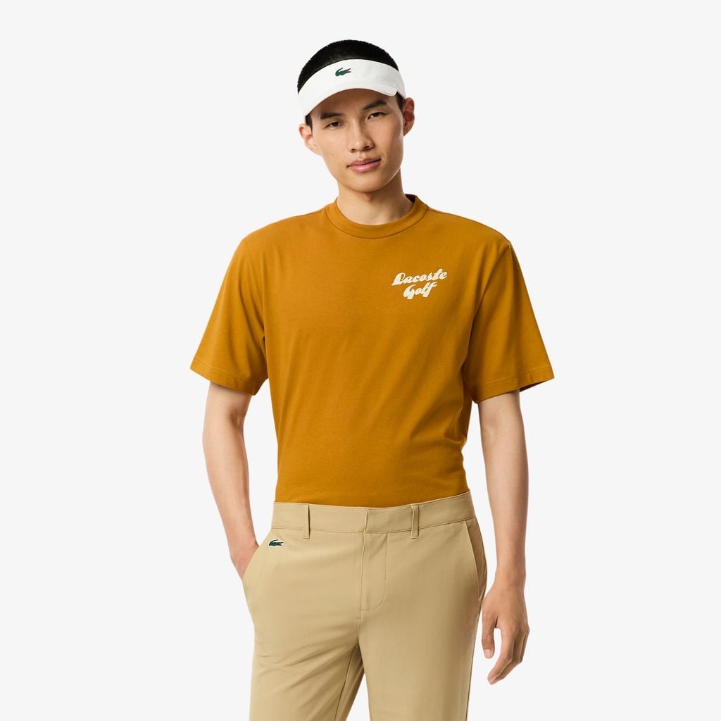 Áo Thun Golf Lacoste Nam Dáng Rộng Họa Tiết In